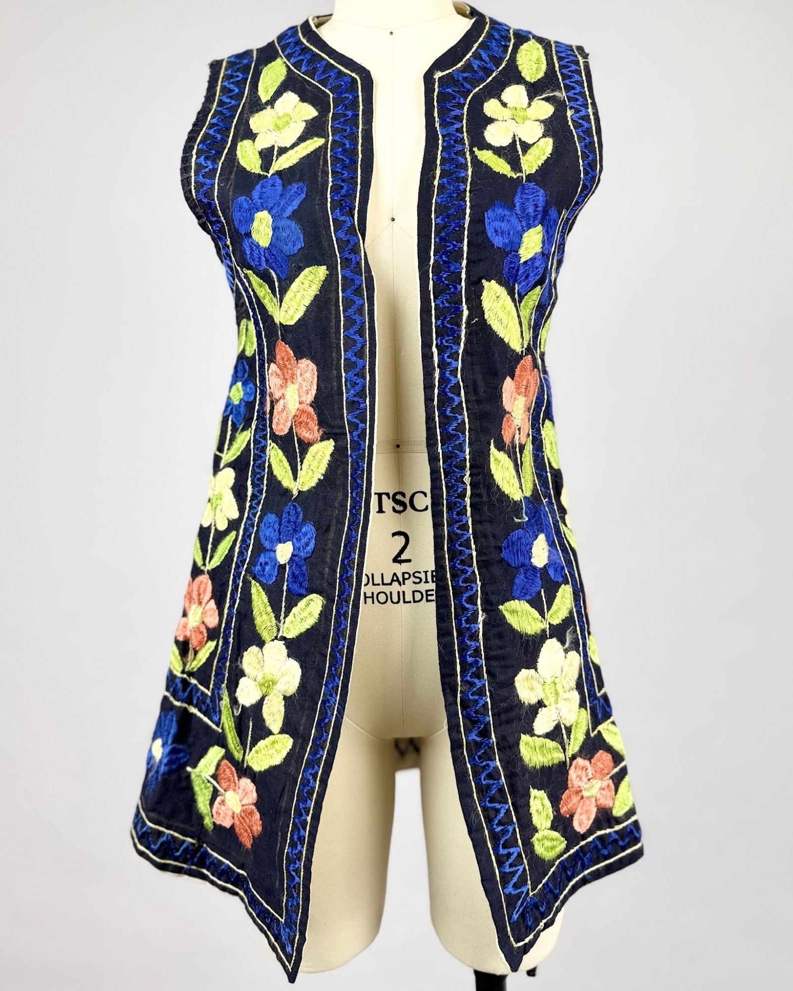 Heavily Embroidered Folk Art Vest