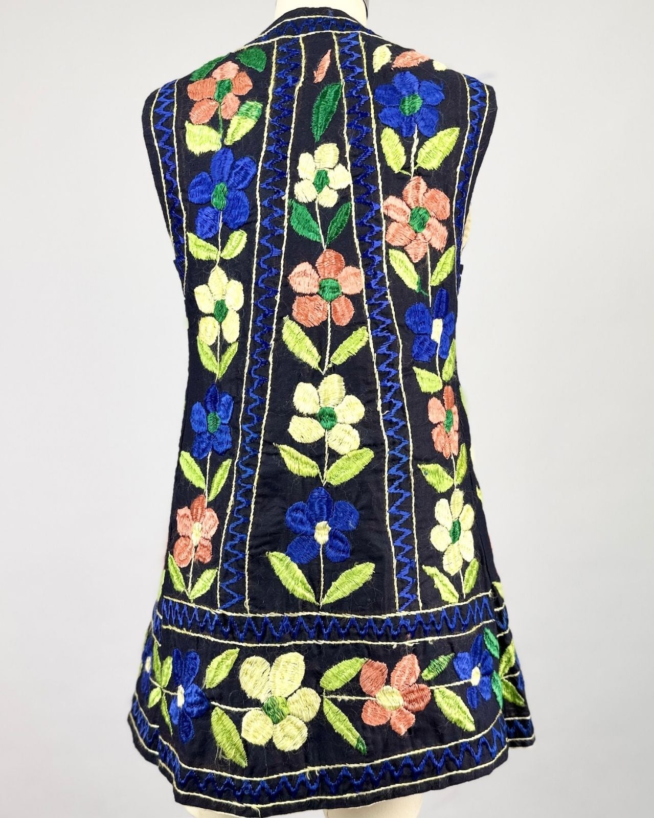 Heavily Embroidered Folk Art Vest