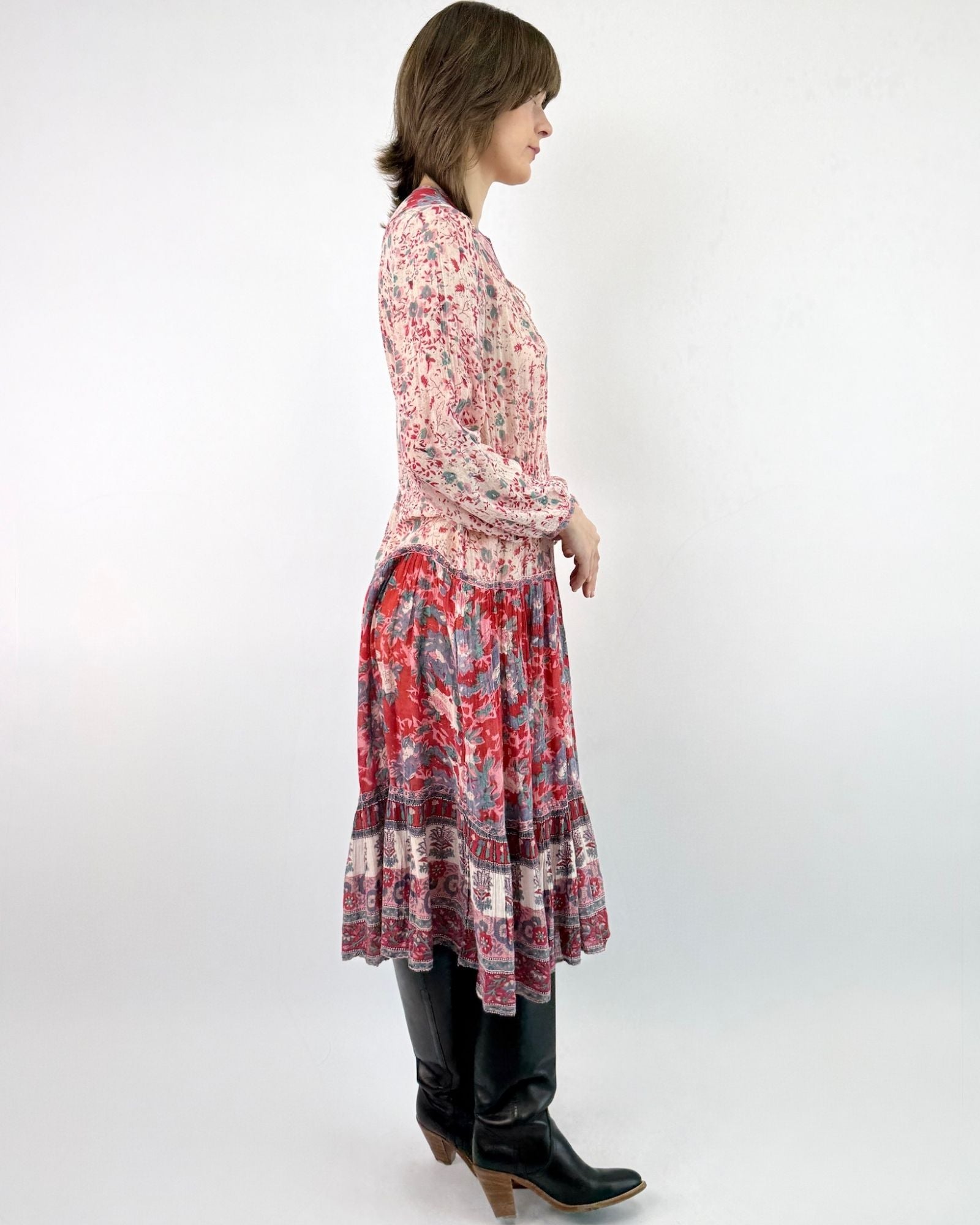 Blushing Hues Indian Cotton Dress