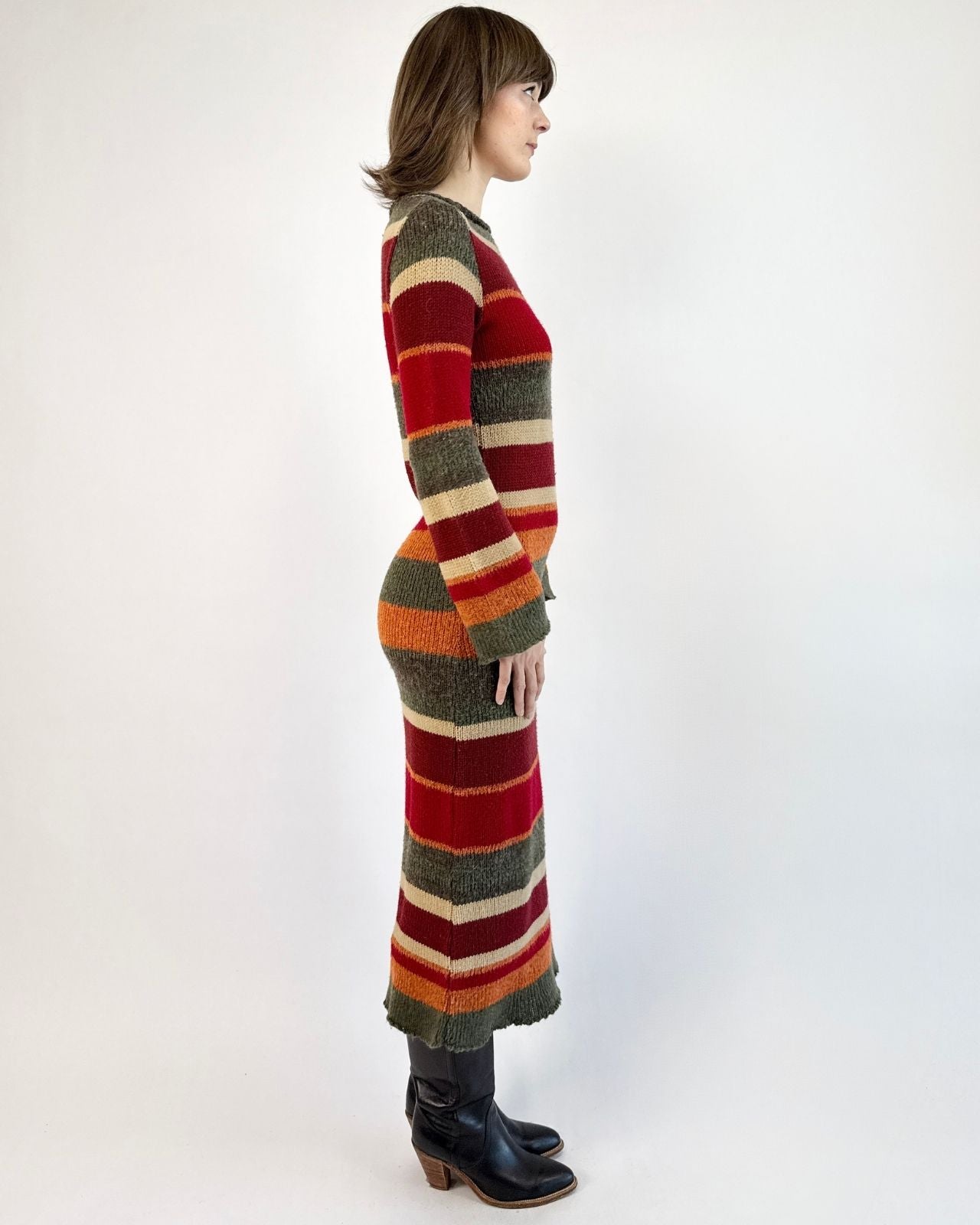 Timeless Lines Striped Sweater Dress