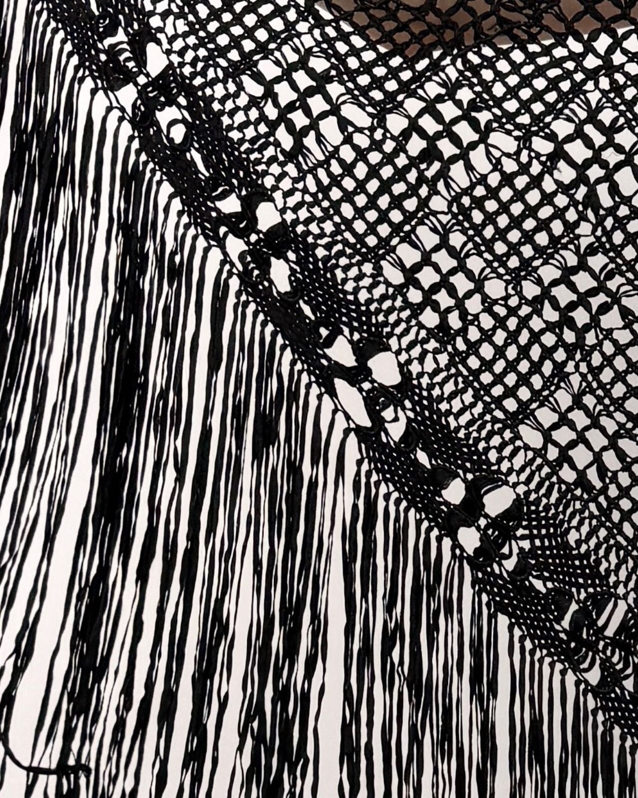 Midnight Rain Crochet Shawl