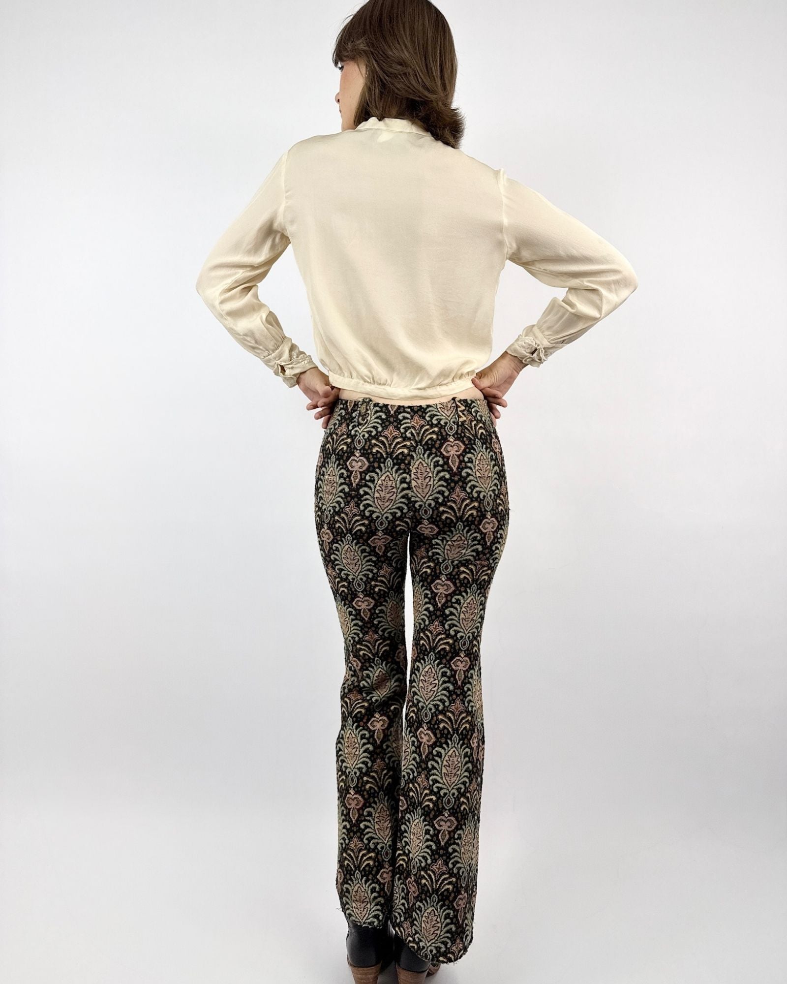 1970s Tapestry of Time Brocade Pants