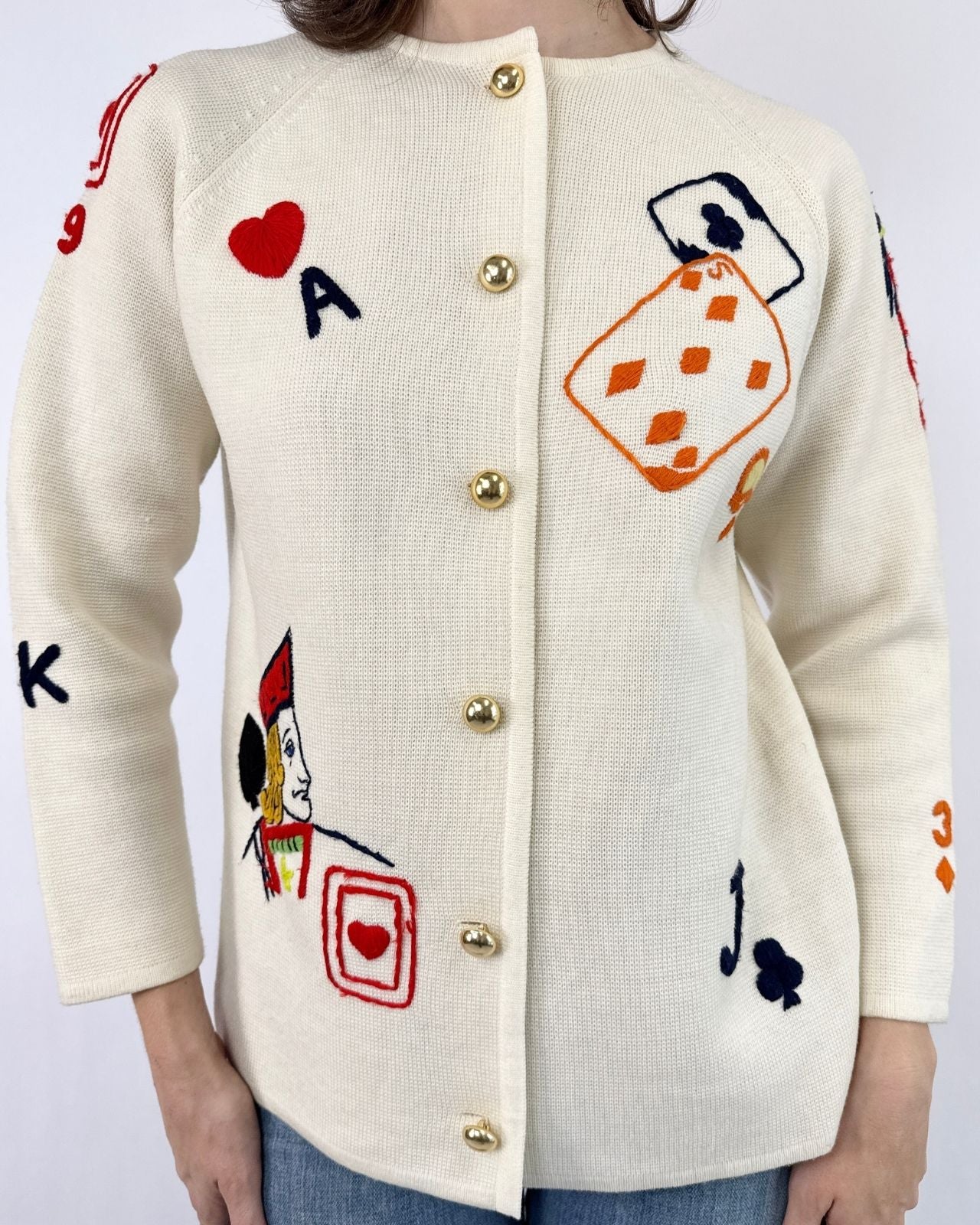 60s Jack of All Trades Embroidered Cardigan