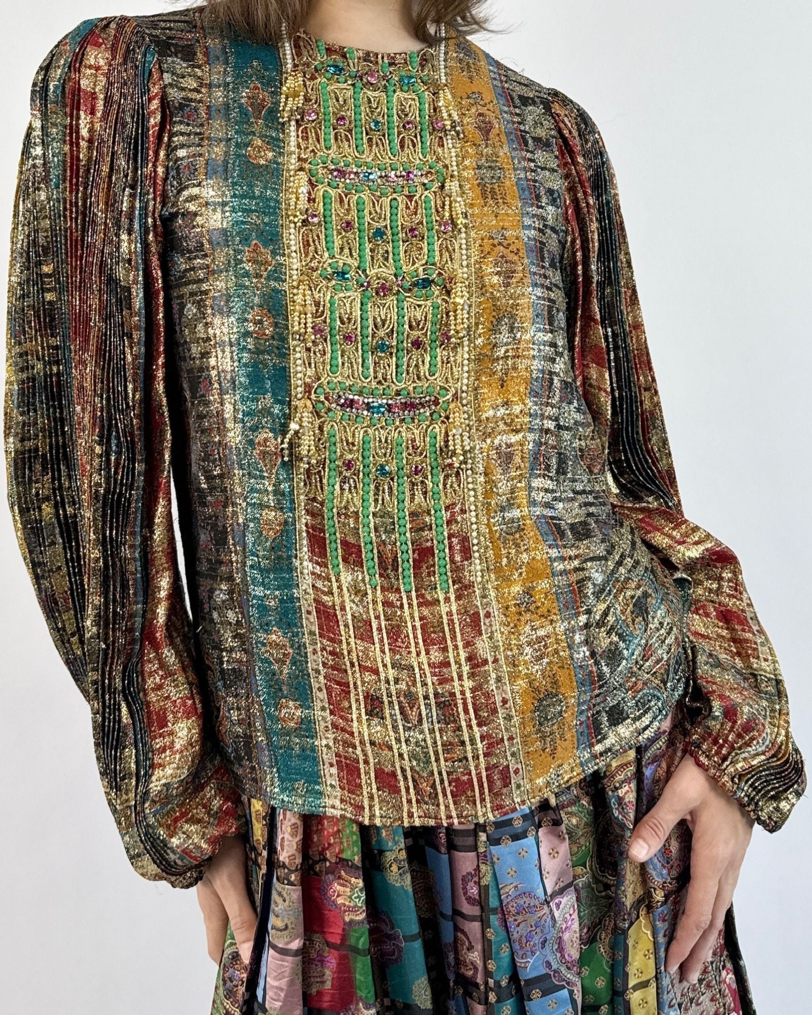 Oscar De La Renta Merrily, Colorfully Metallic Set