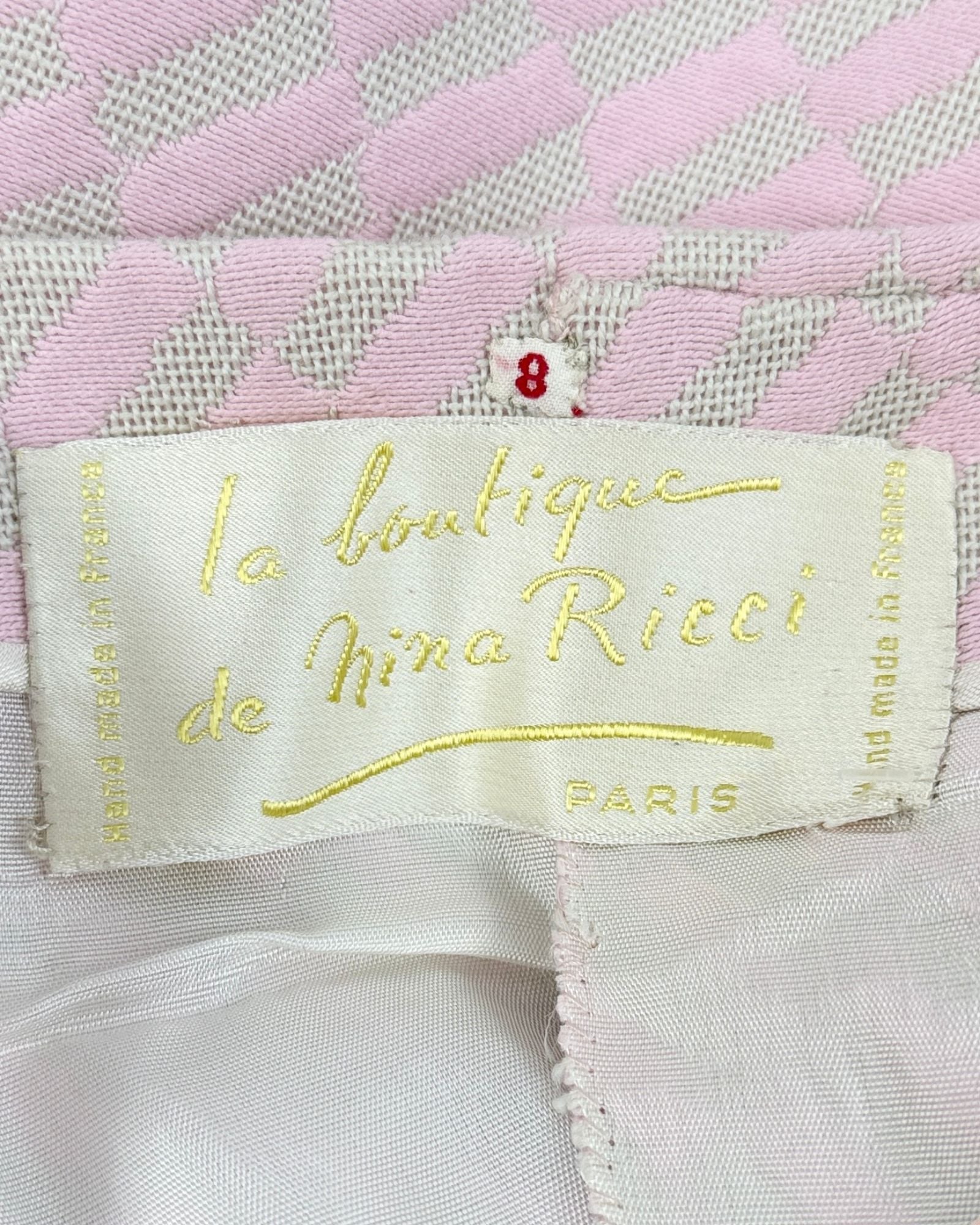 1960s Nina Ricci Op Art Mini Dress