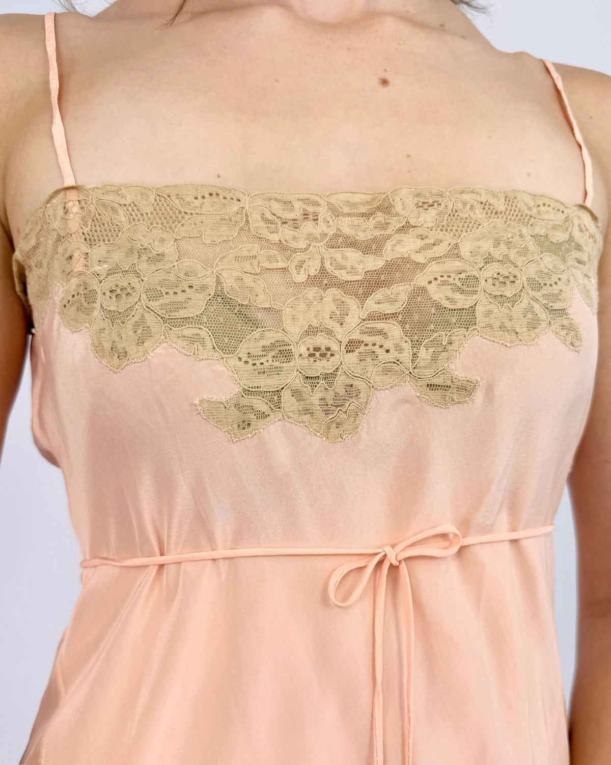 1930s Peach Orchards Silk Step In