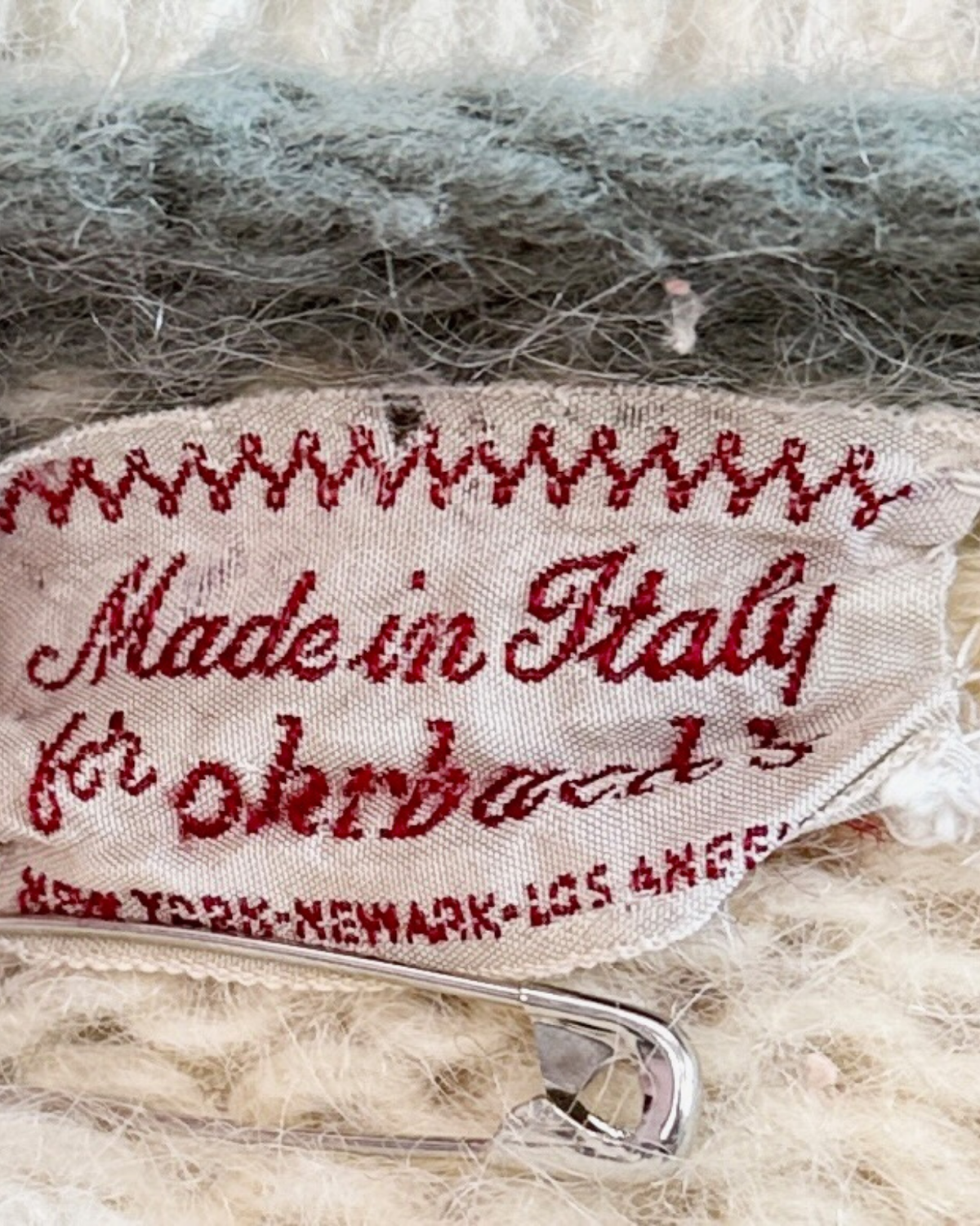 Cream Italian Mohair Garden Embroidered Cardigan