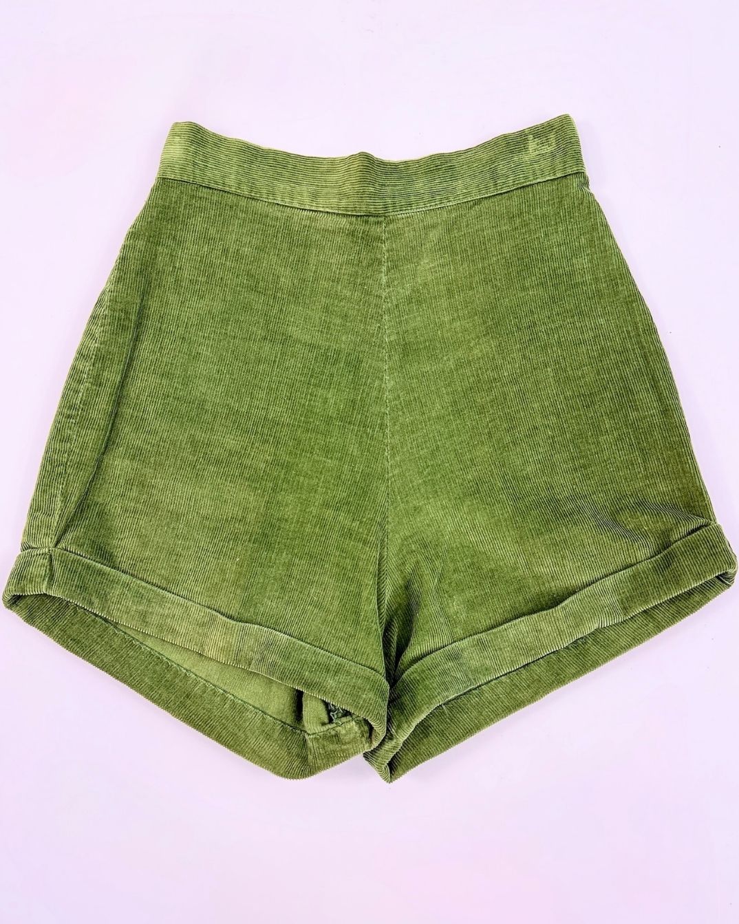 50s Green Corduroy Shorts