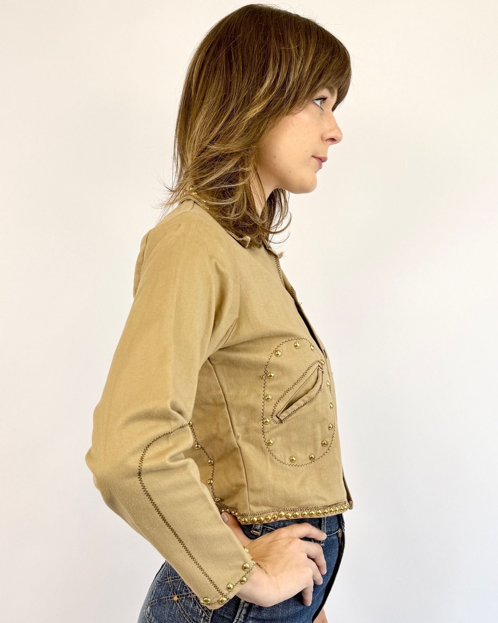60s Totally Toasted Studded Jacket