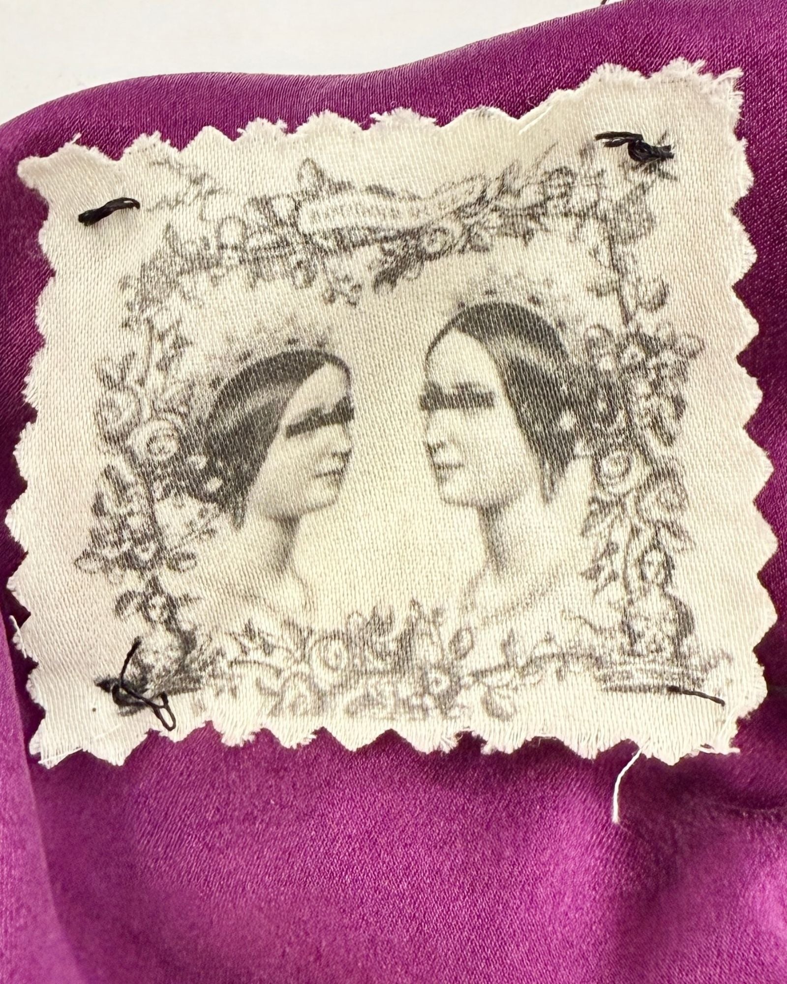 Midnight Vines Decadent Silk Evening Gown