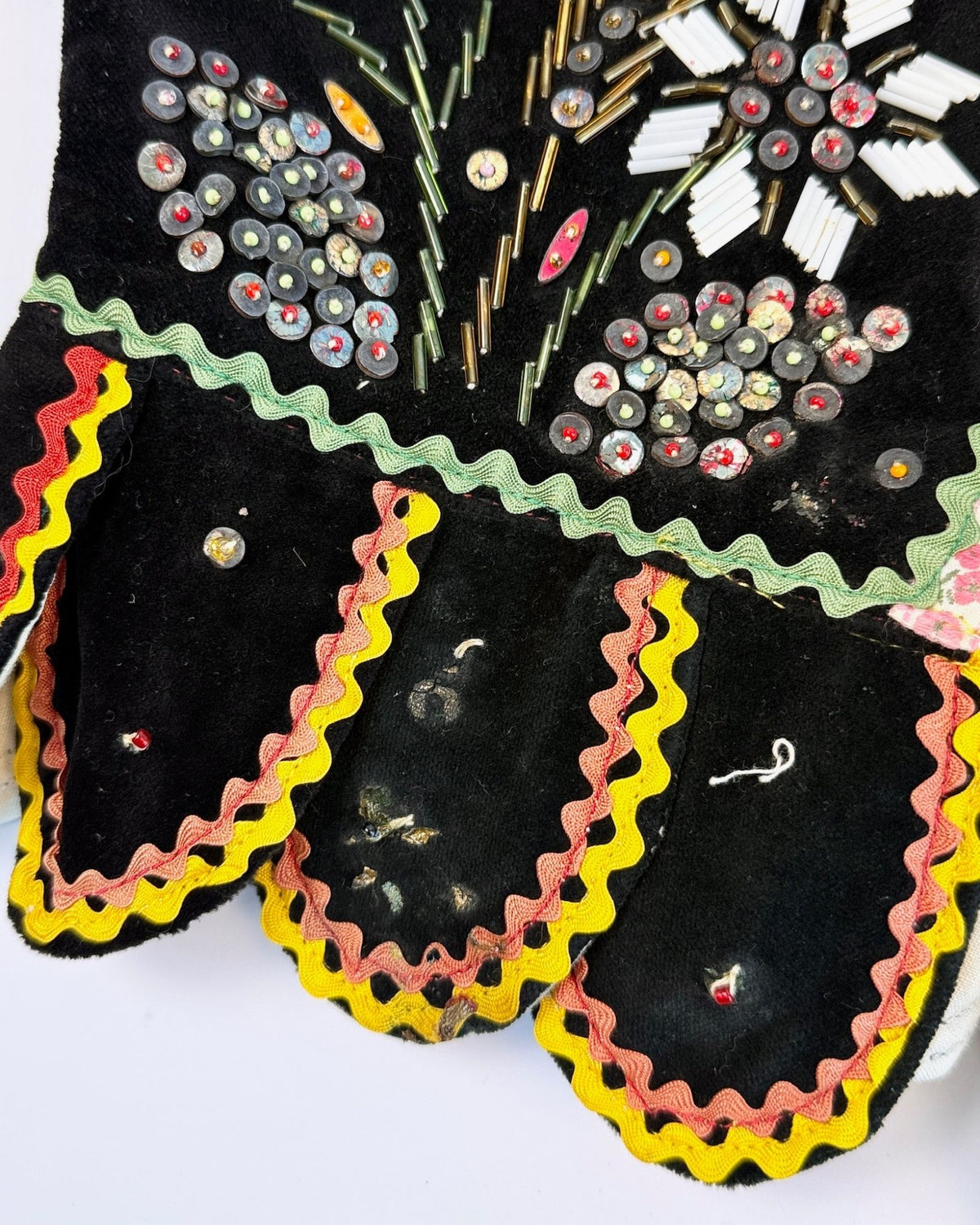 Polish Beaded Velvet Folk Vest