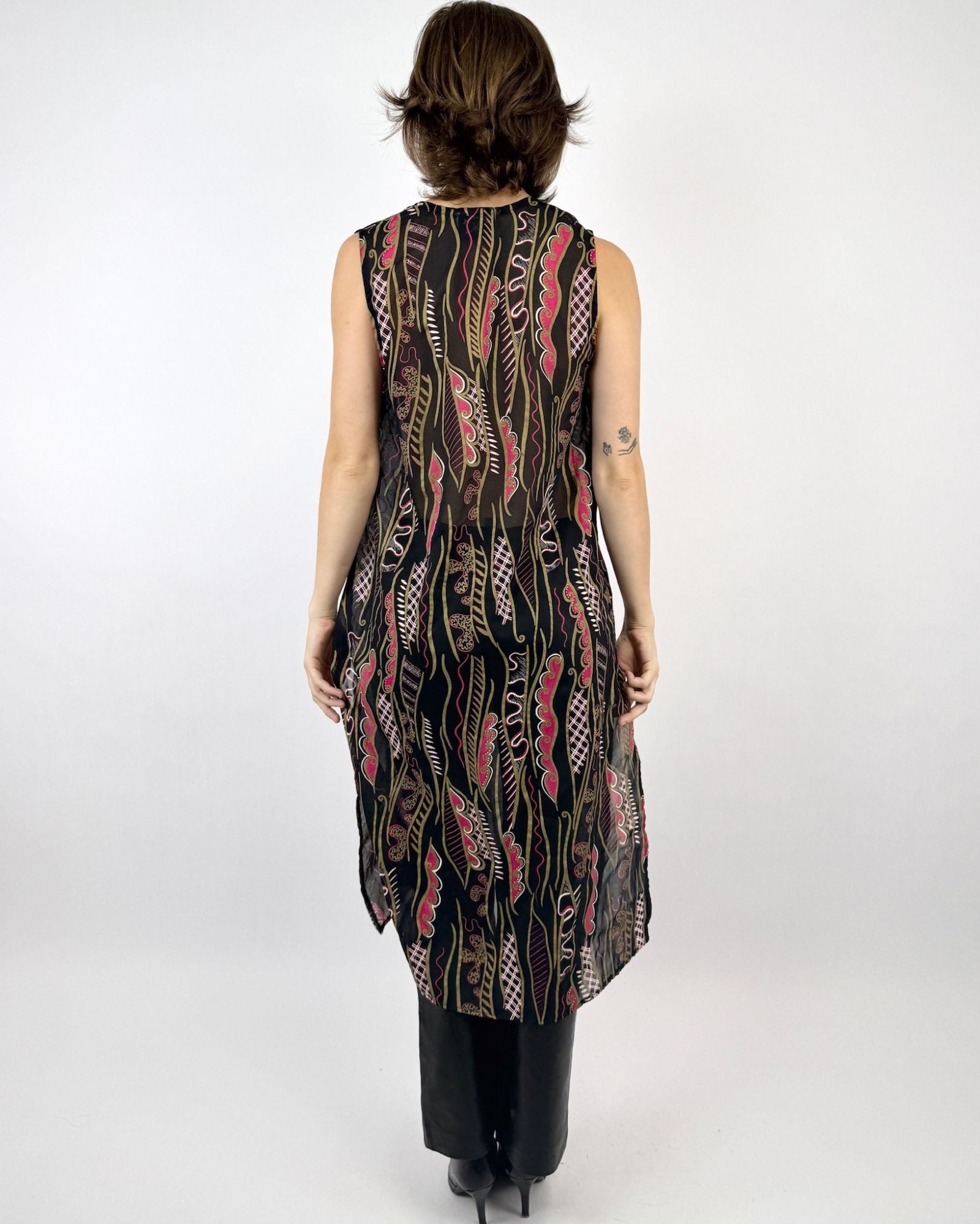 Zandra Rhodes Colorful Duster Vest