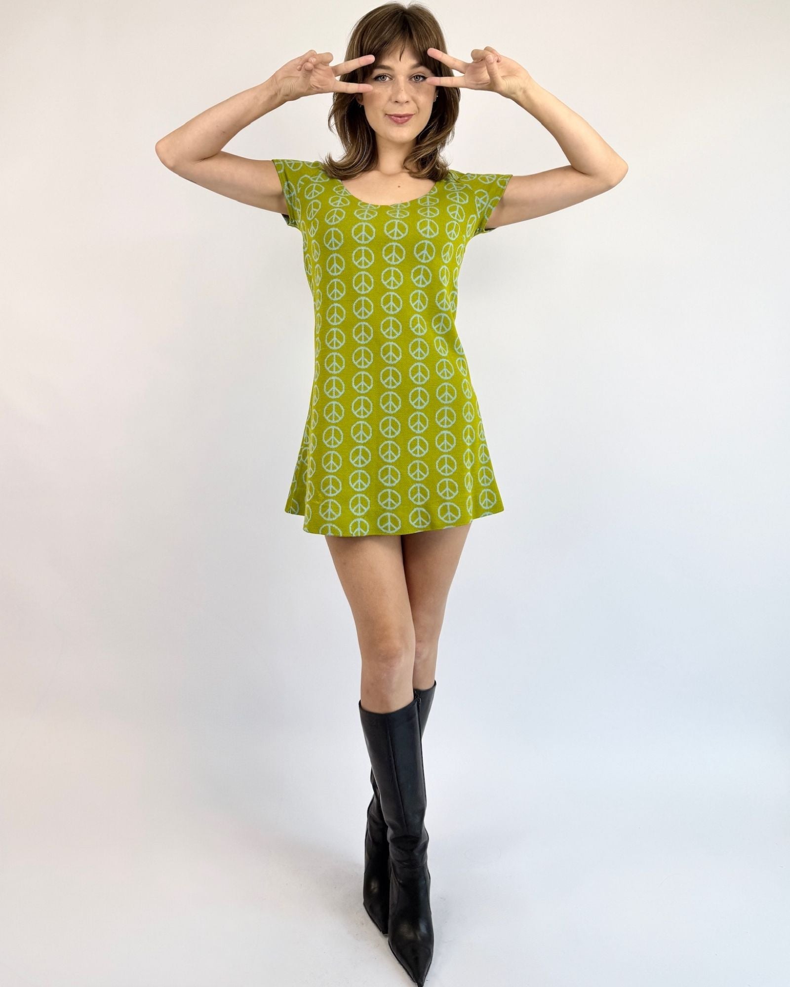 Alvin Duskin Peace A Plenty Mini Dress