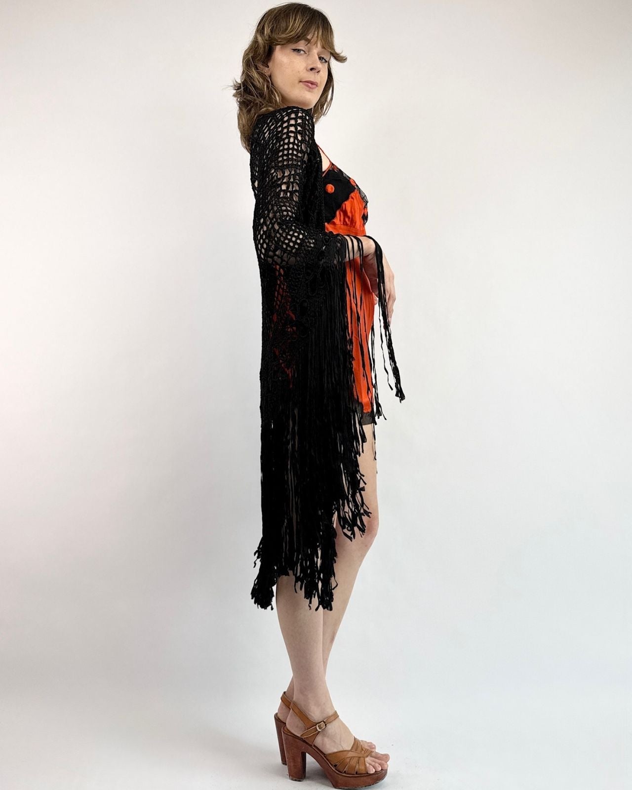 Midnight Rain Crochet Shawl