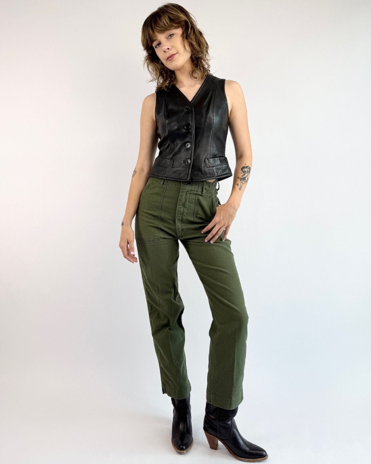 Best of The Vest North Beach Leather Fitted Vest
