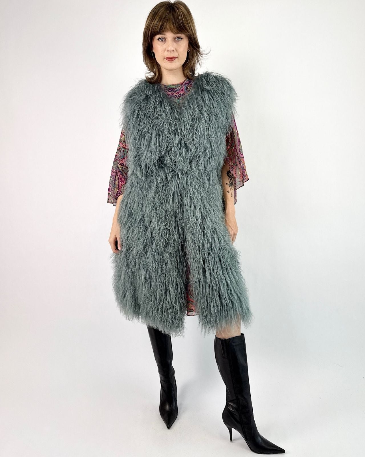 Diane von Furstenberg Moody Aqua Vest