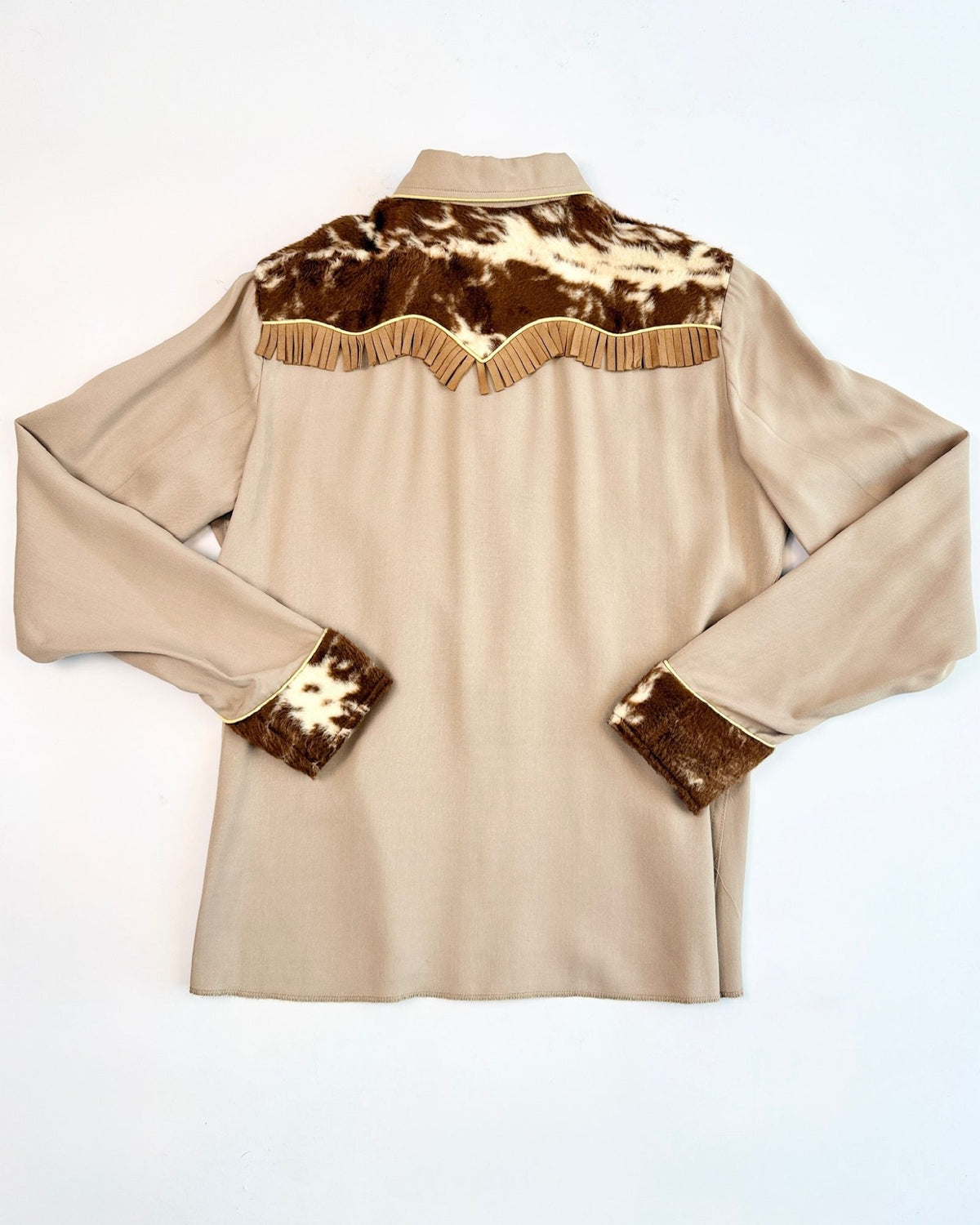 California Ranch Faux Cowhide Pearl Snap