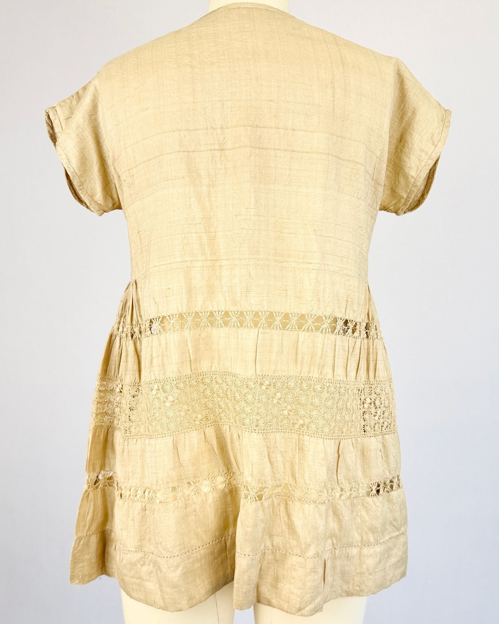 Raw Silk Lace Blouse