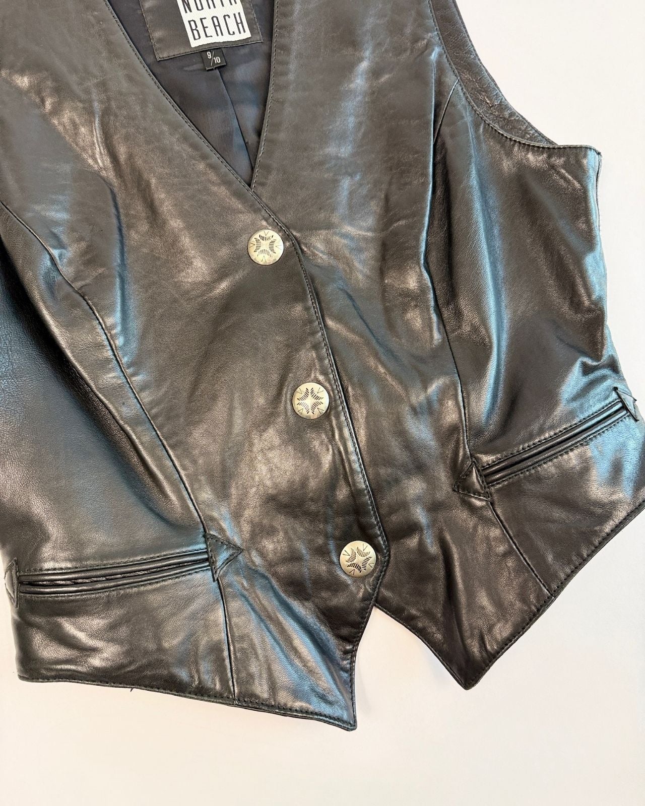 North Beach Leather Vest