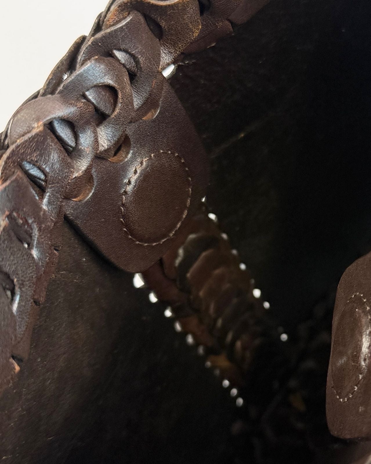 60s Chocolate Leather Bag
