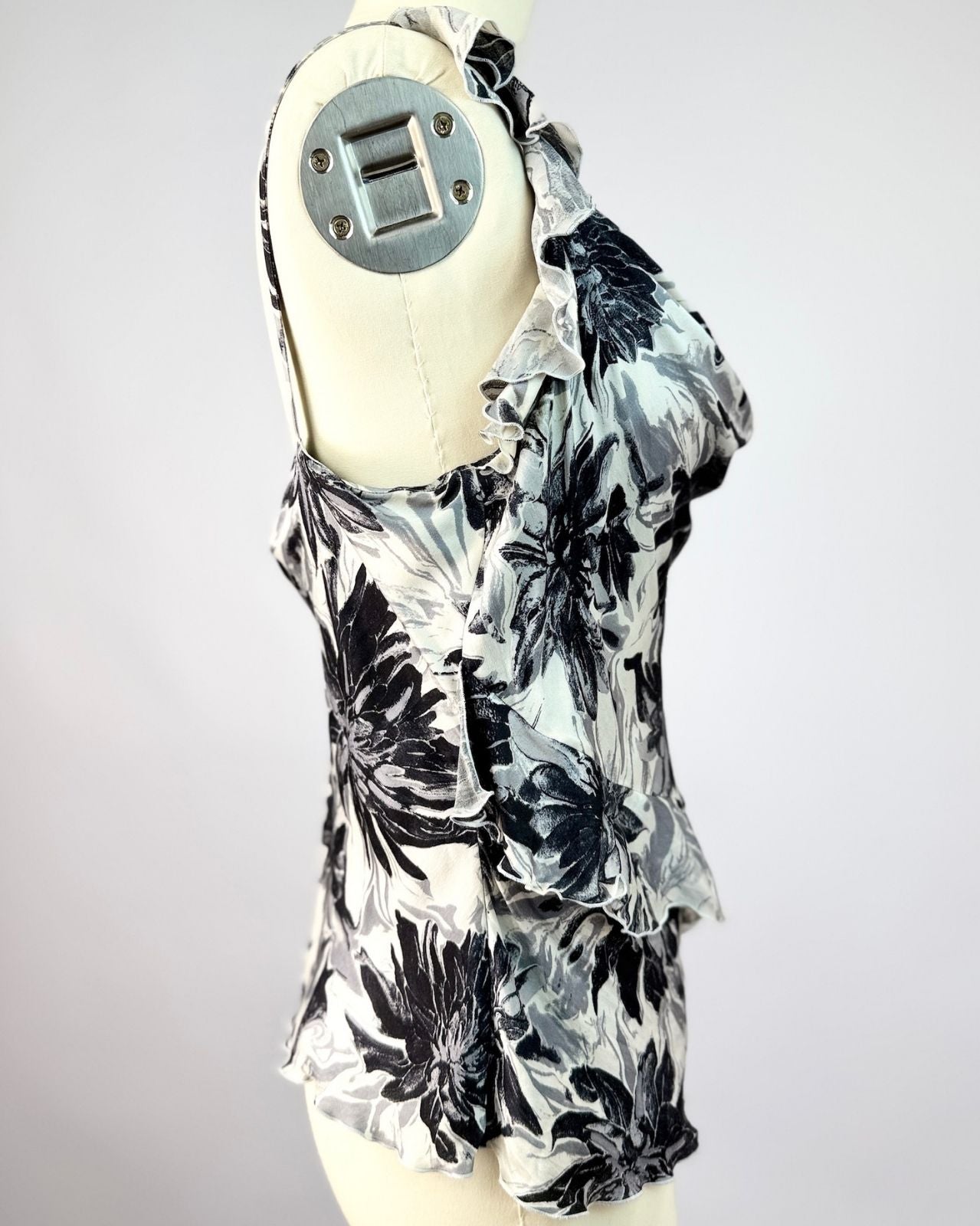 St. John Moody Floral Draped Tank