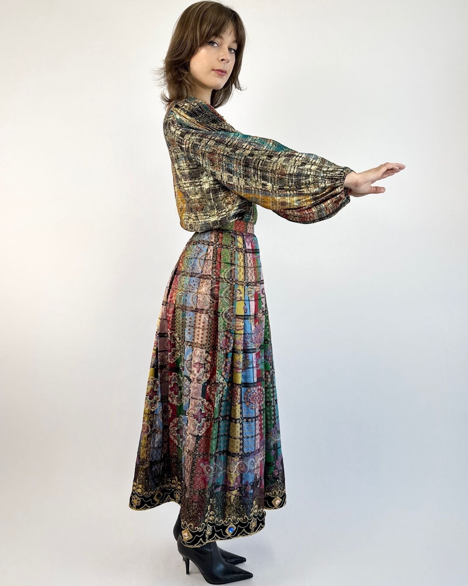 Oscar De La Renta Merrily, Colorfully Metallic Set