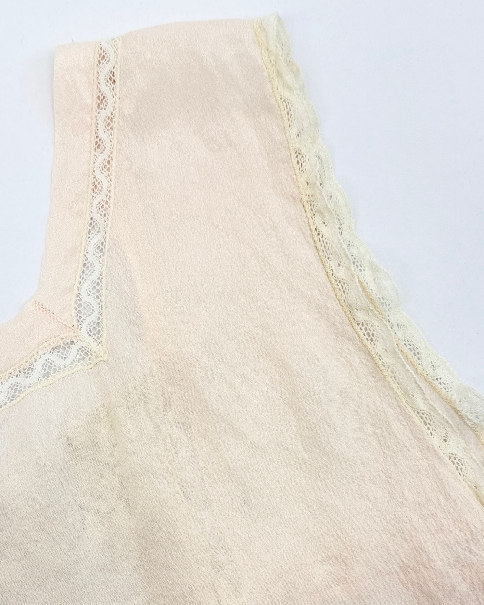 Pale Pink Silk Edwardian Corset Cover