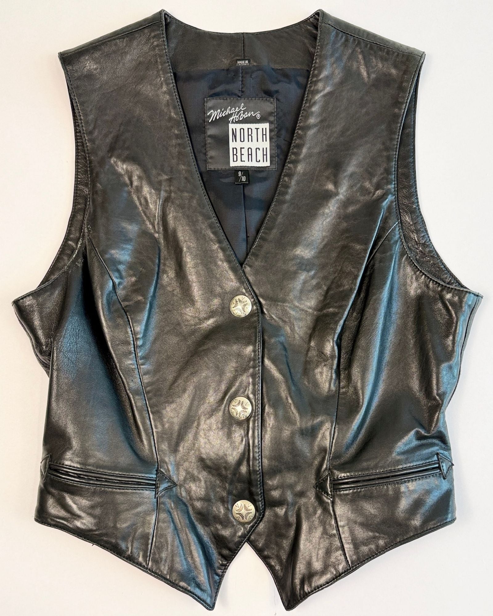 North Beach Leather Vest