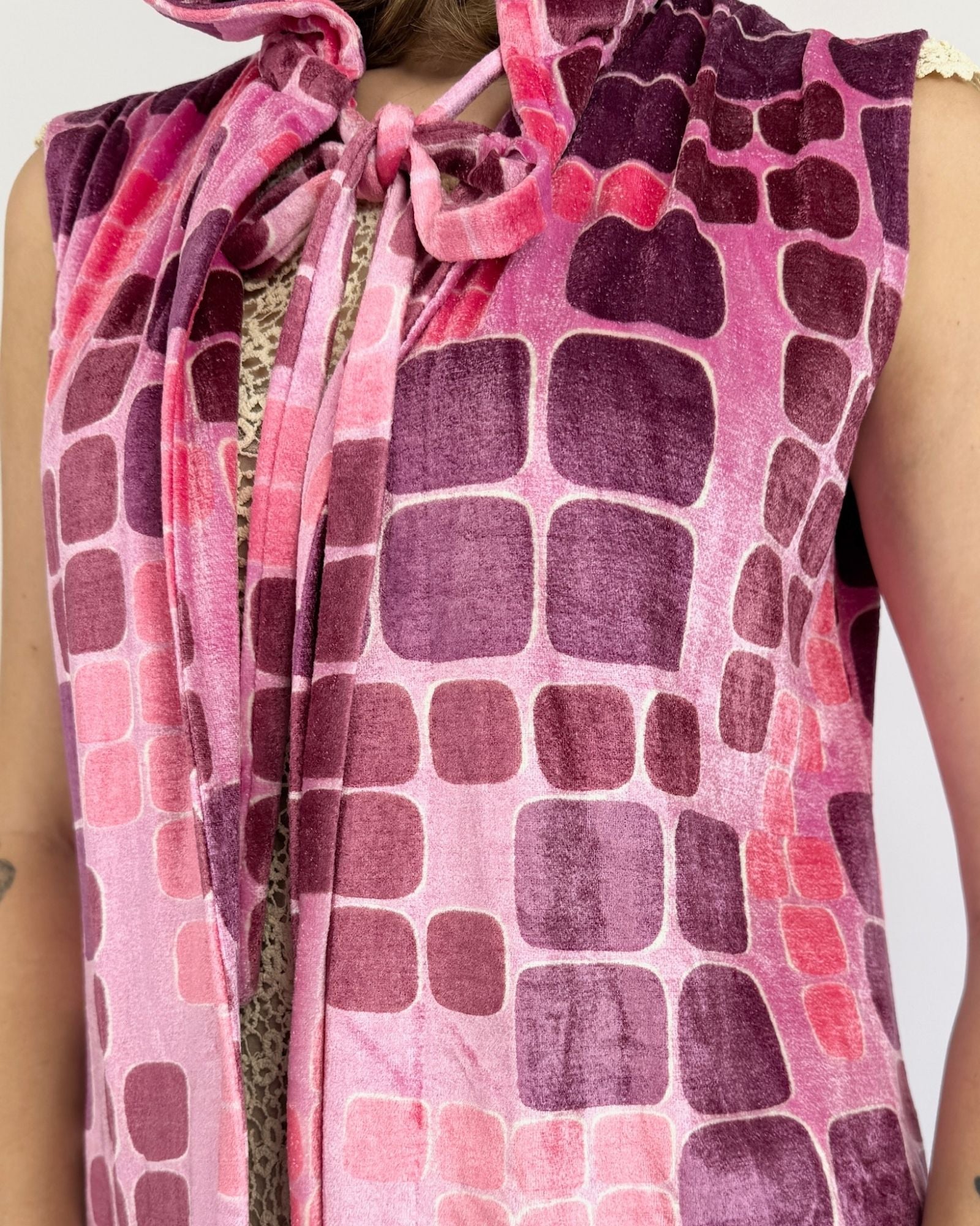 Op Art Mystical Journey Hooded Duster