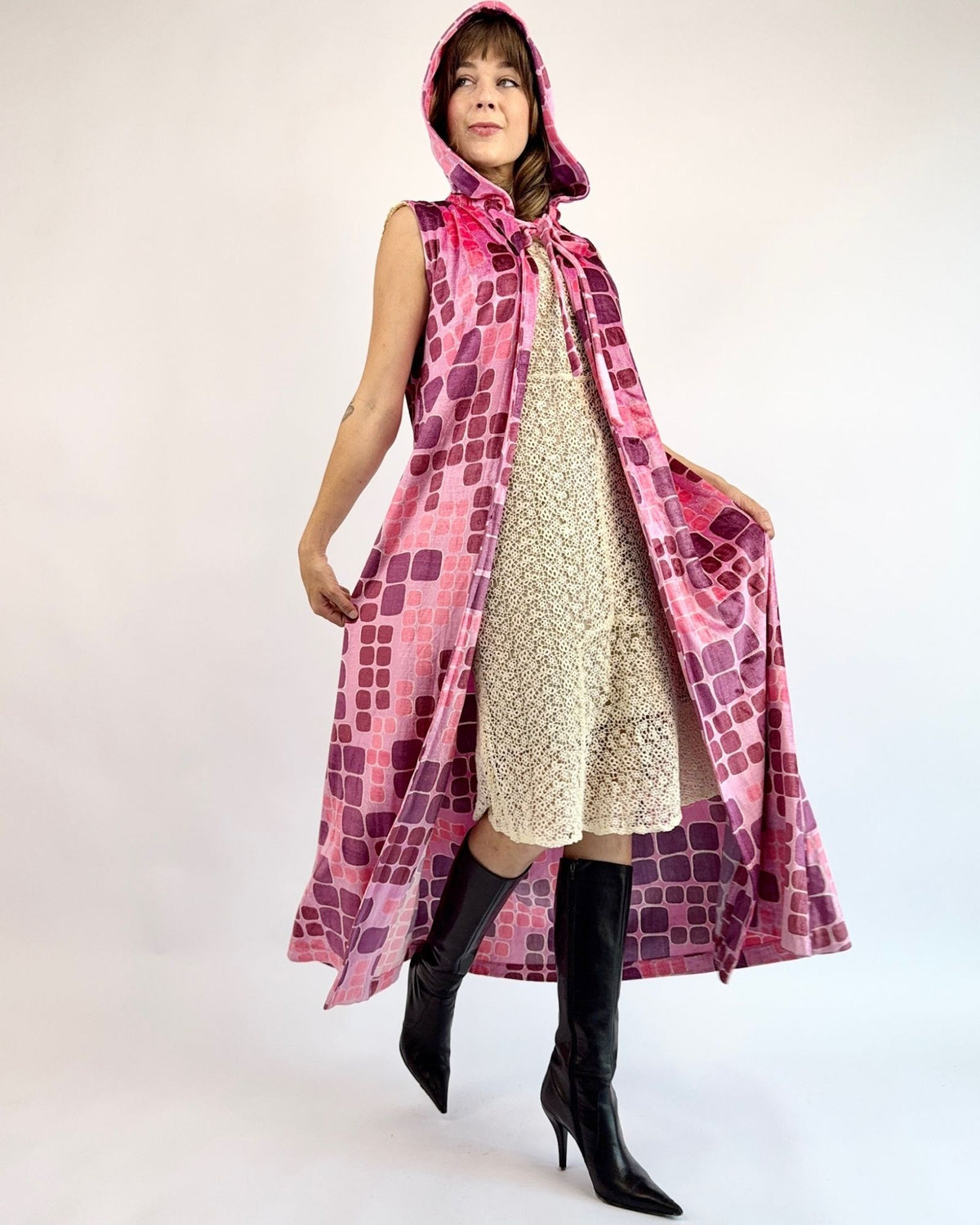 Op Art Mystical Journey Hooded Duster