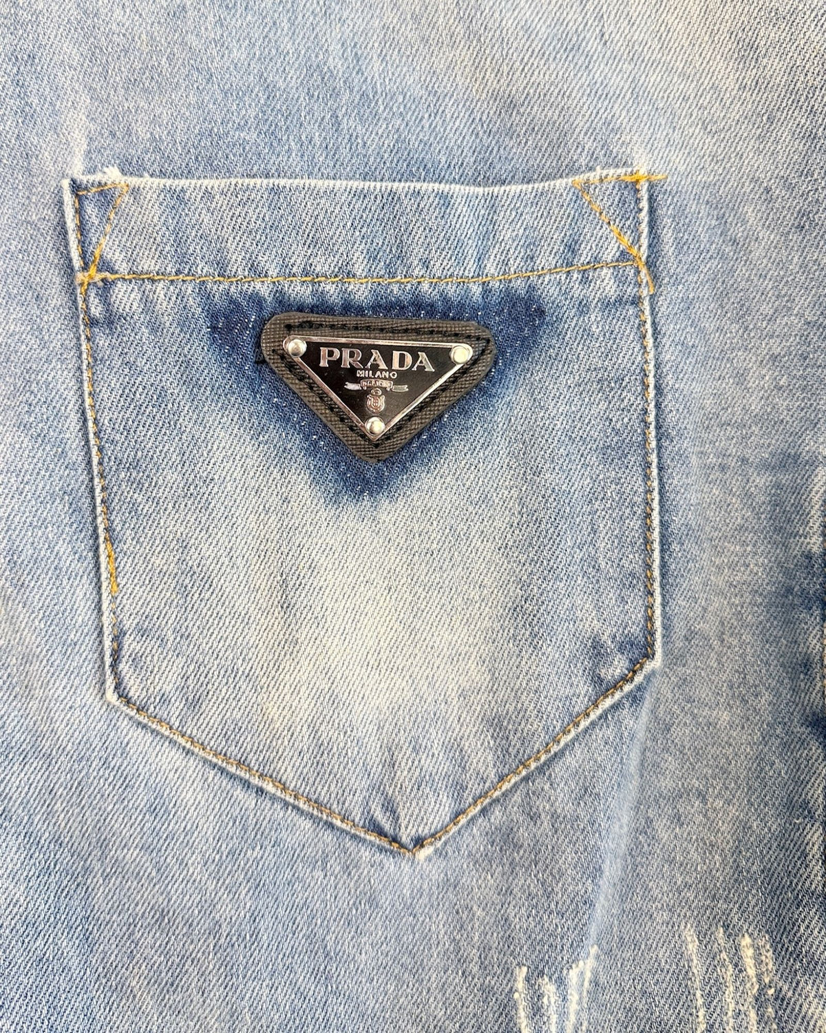 Prada Cropped Denim Jacket