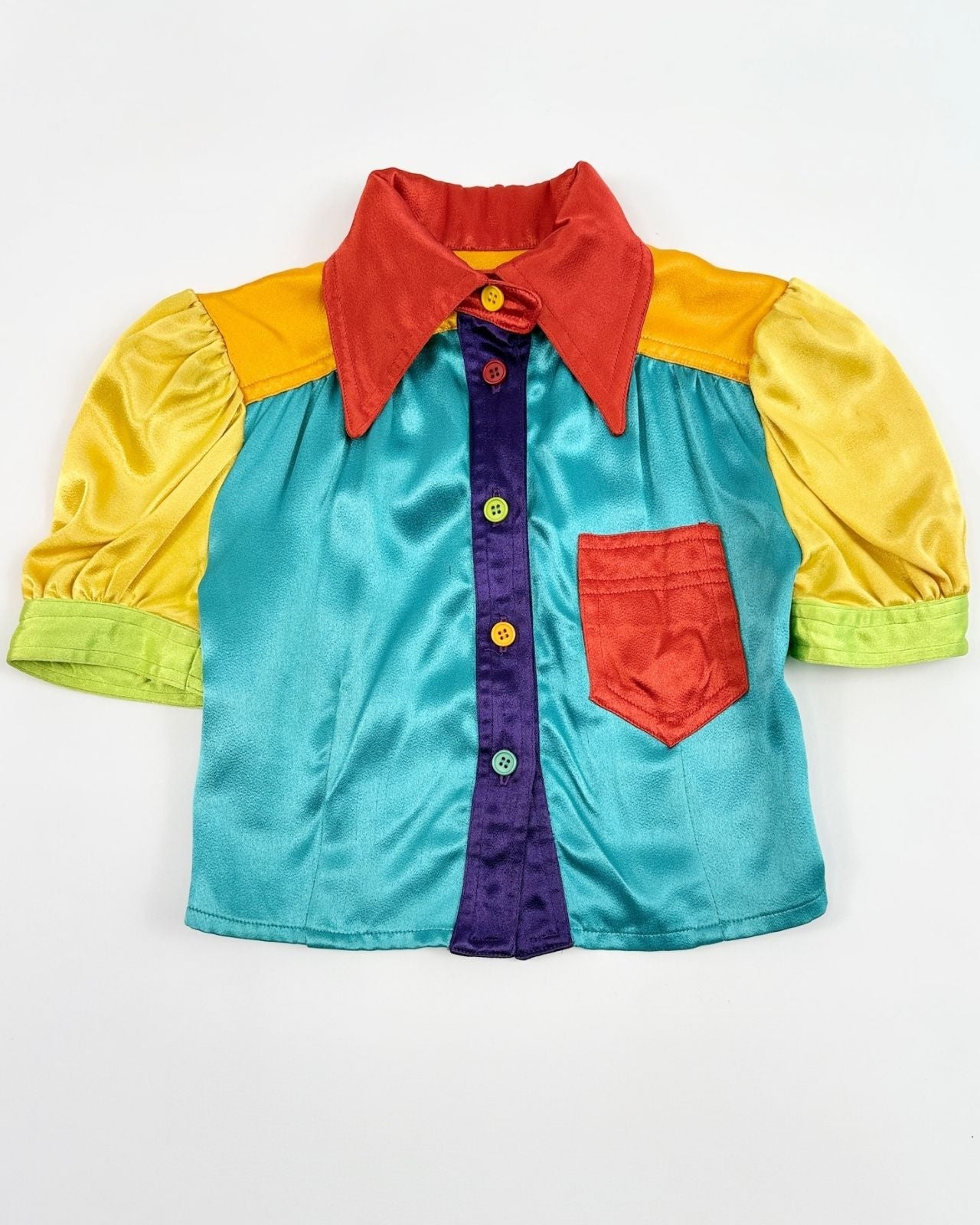 Miss Selfridge Color Block Blouse