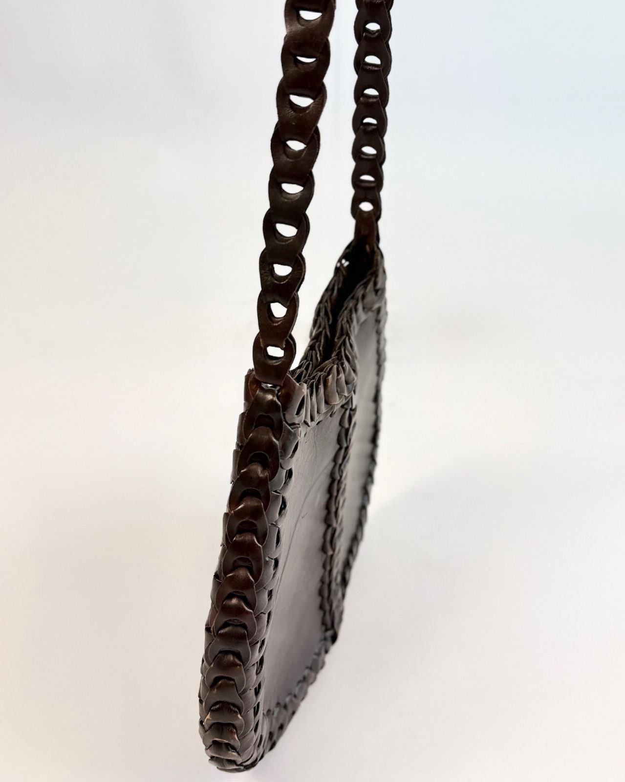 60s Chocolate Leather Bag