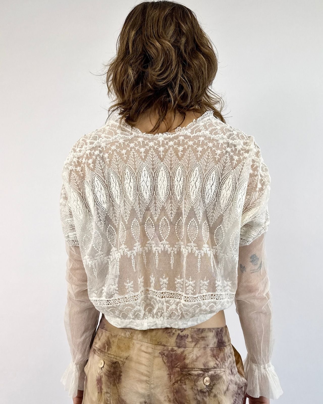 Edwardian Windswept Lace Lawn Blouse