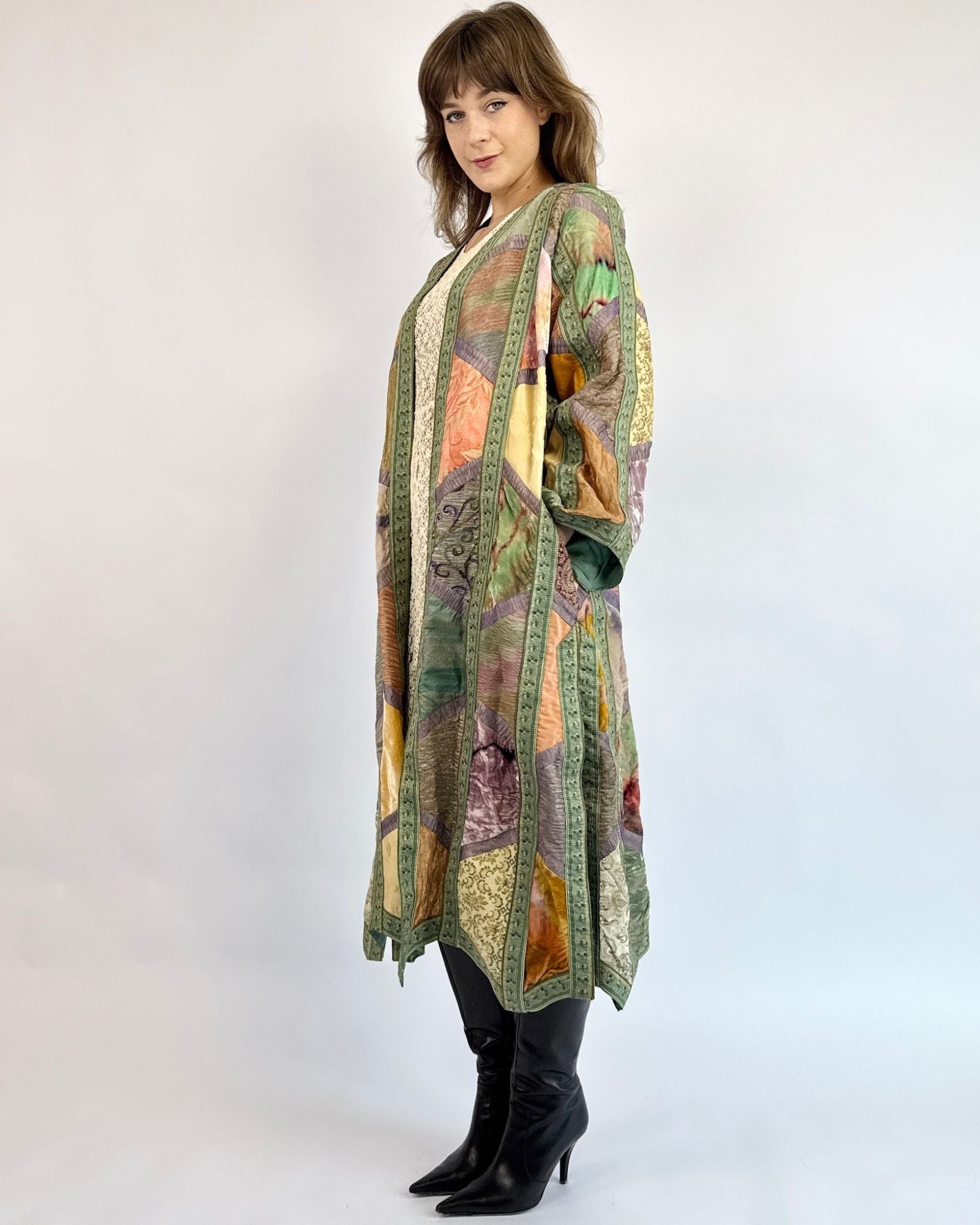 Watercolor Falls Patchwork Duster