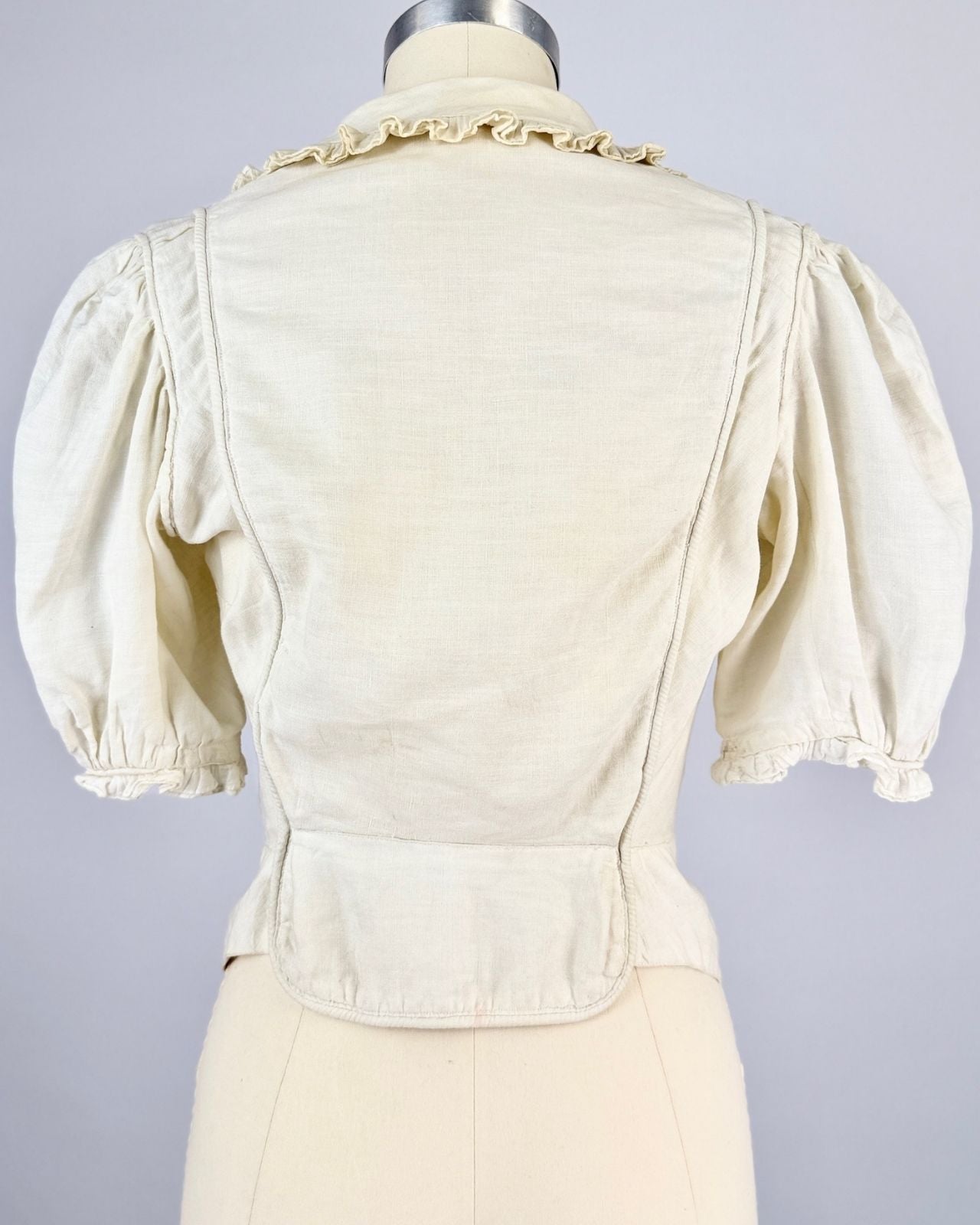 Antique White Puff Sleeve Top