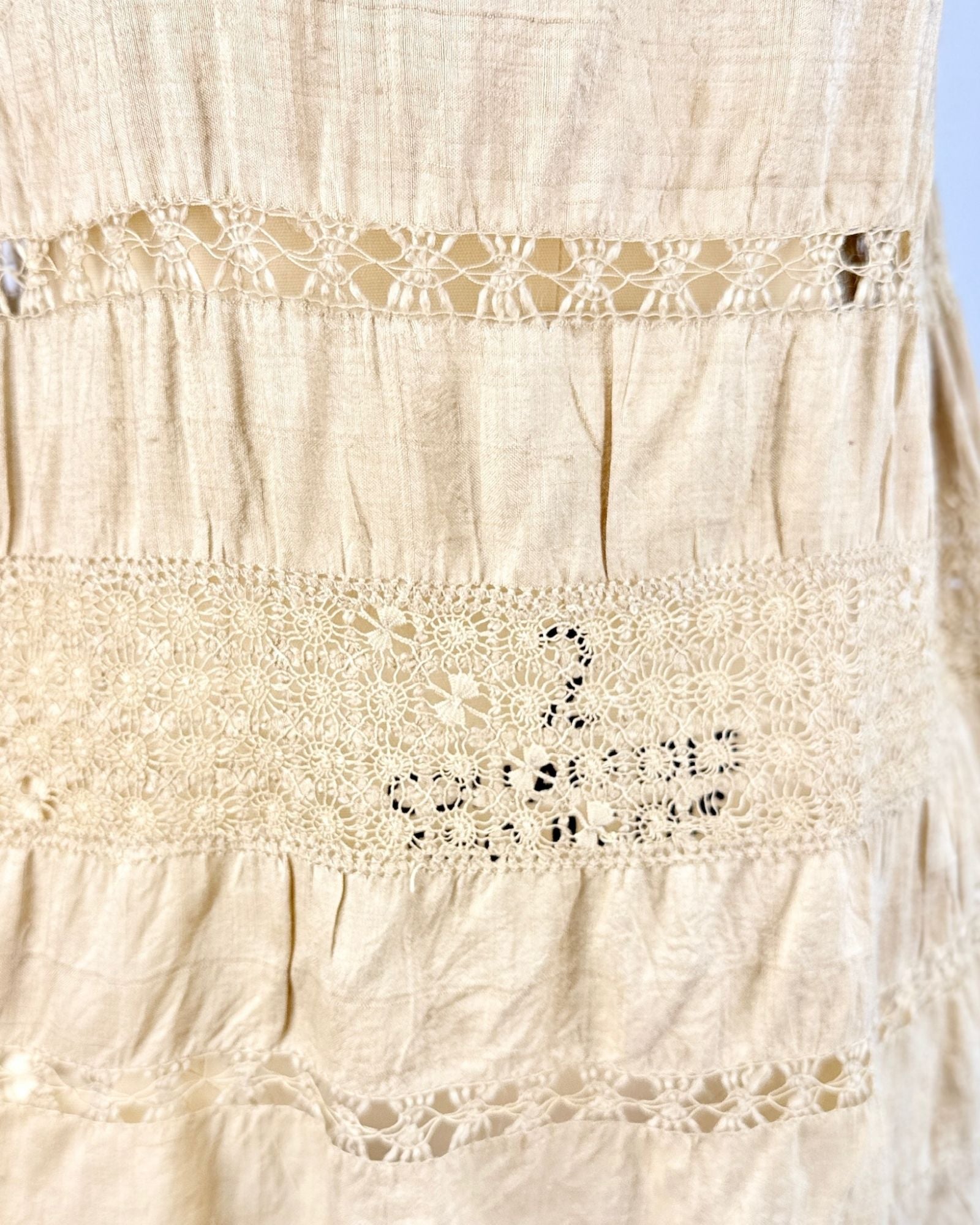 Raw Silk Lace Blouse