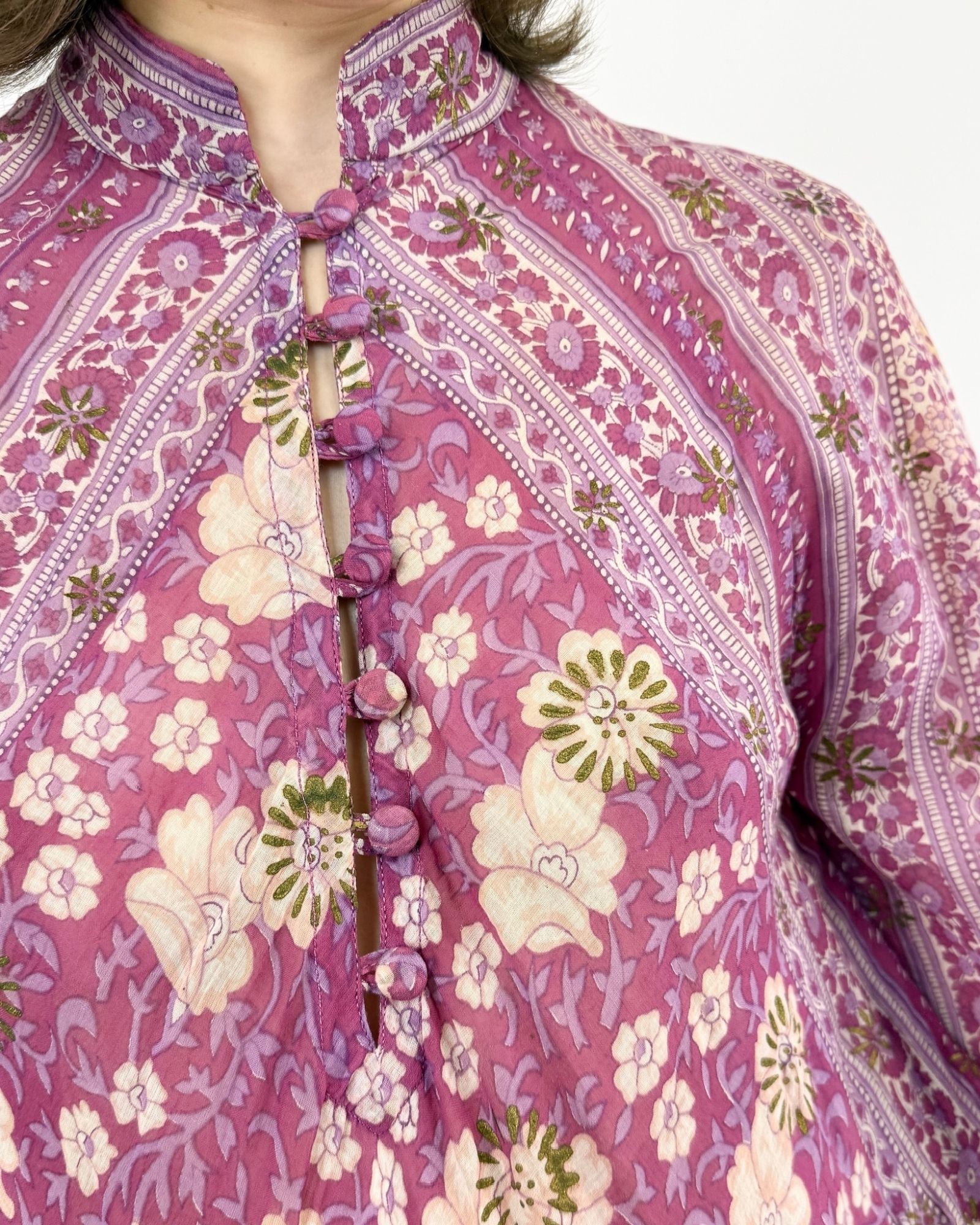 Adini The Violet Crown Floral Cotton Dress