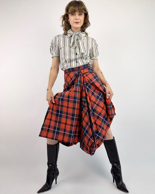 Vivienne Westwood Regal Rows Plaid Skirt