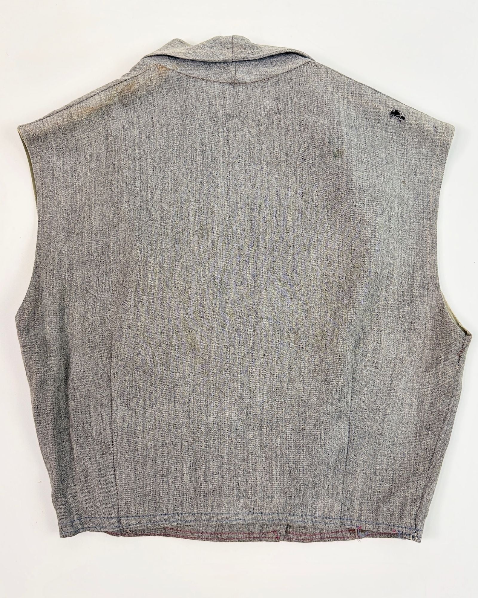 1930s Grey Double Breasted Vest