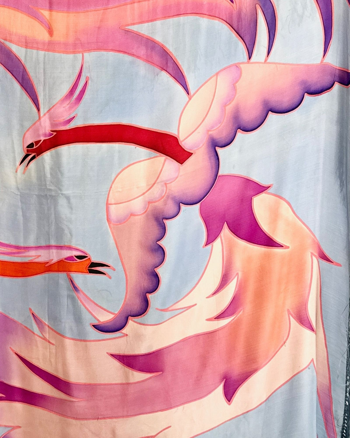 Airbrush Rising Phoenix Piano Shawl