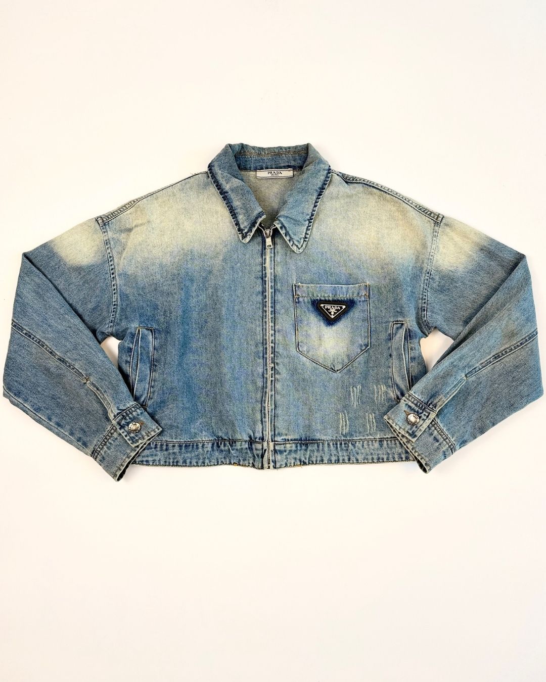 Prada Cropped Denim Jacket