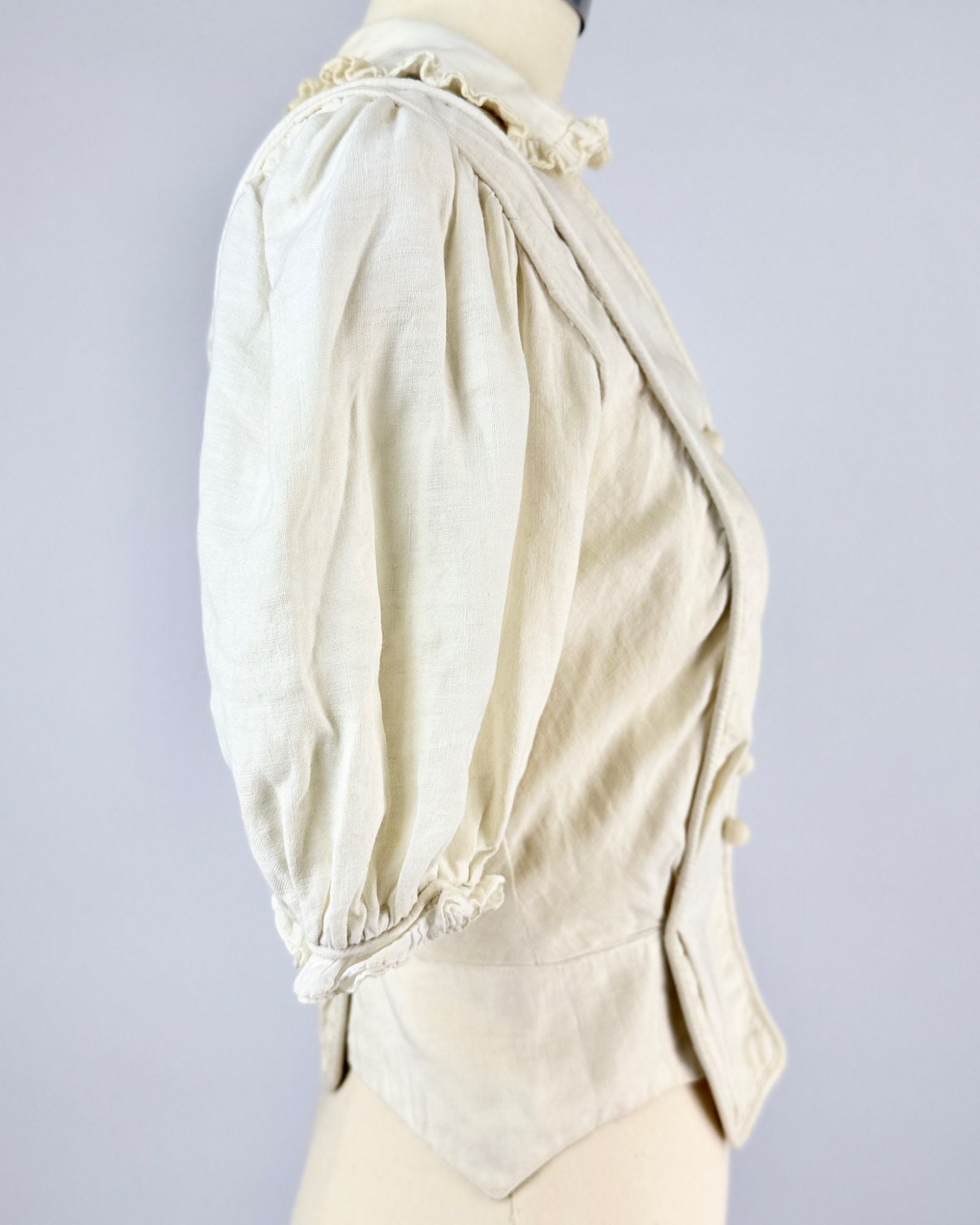 Antique White Puff Sleeve Top