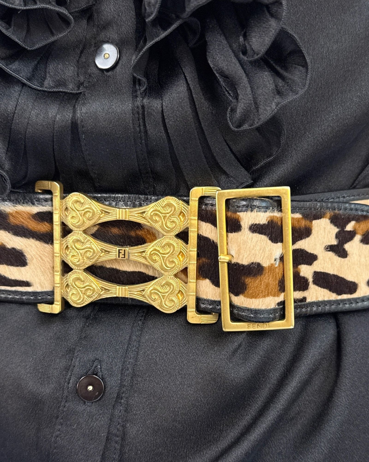 Fendi Purrfectly Defined Leopard Belt