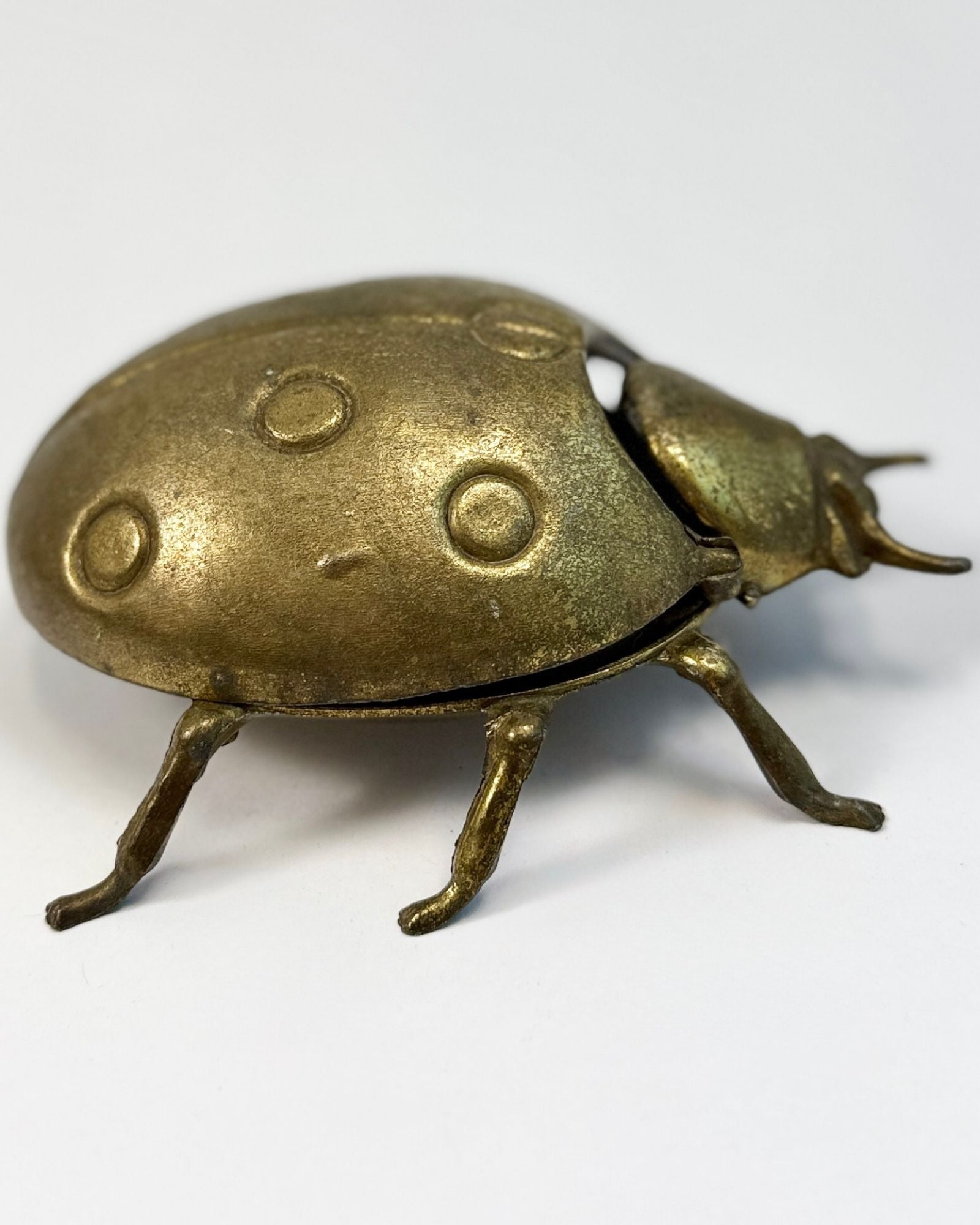 Brass Ladybug Trinket Box