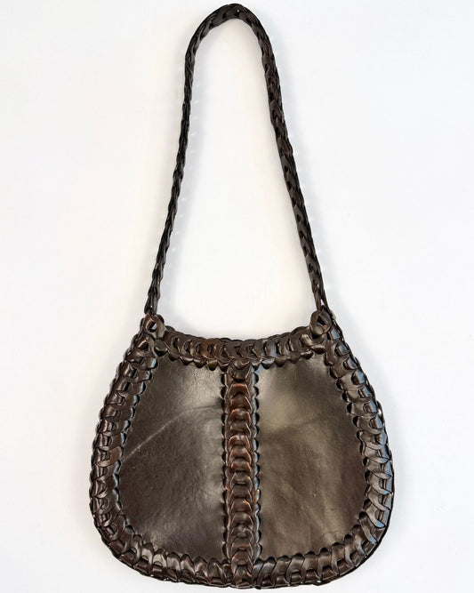 60s Chocolate Leather Bag