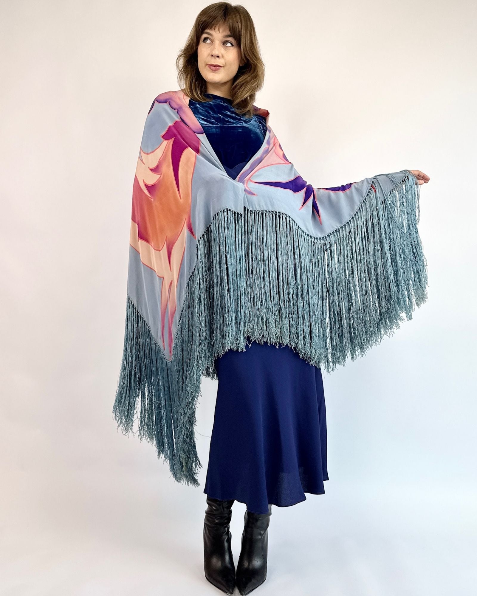 Airbrush Rising Phoenix Piano Shawl