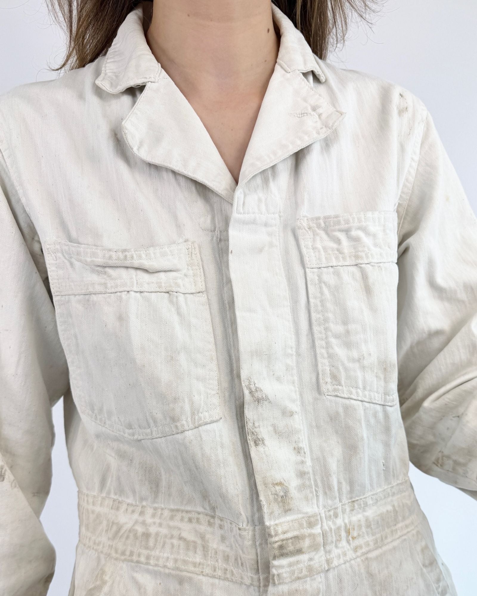 50s Lend Me A Hand White Coveralls