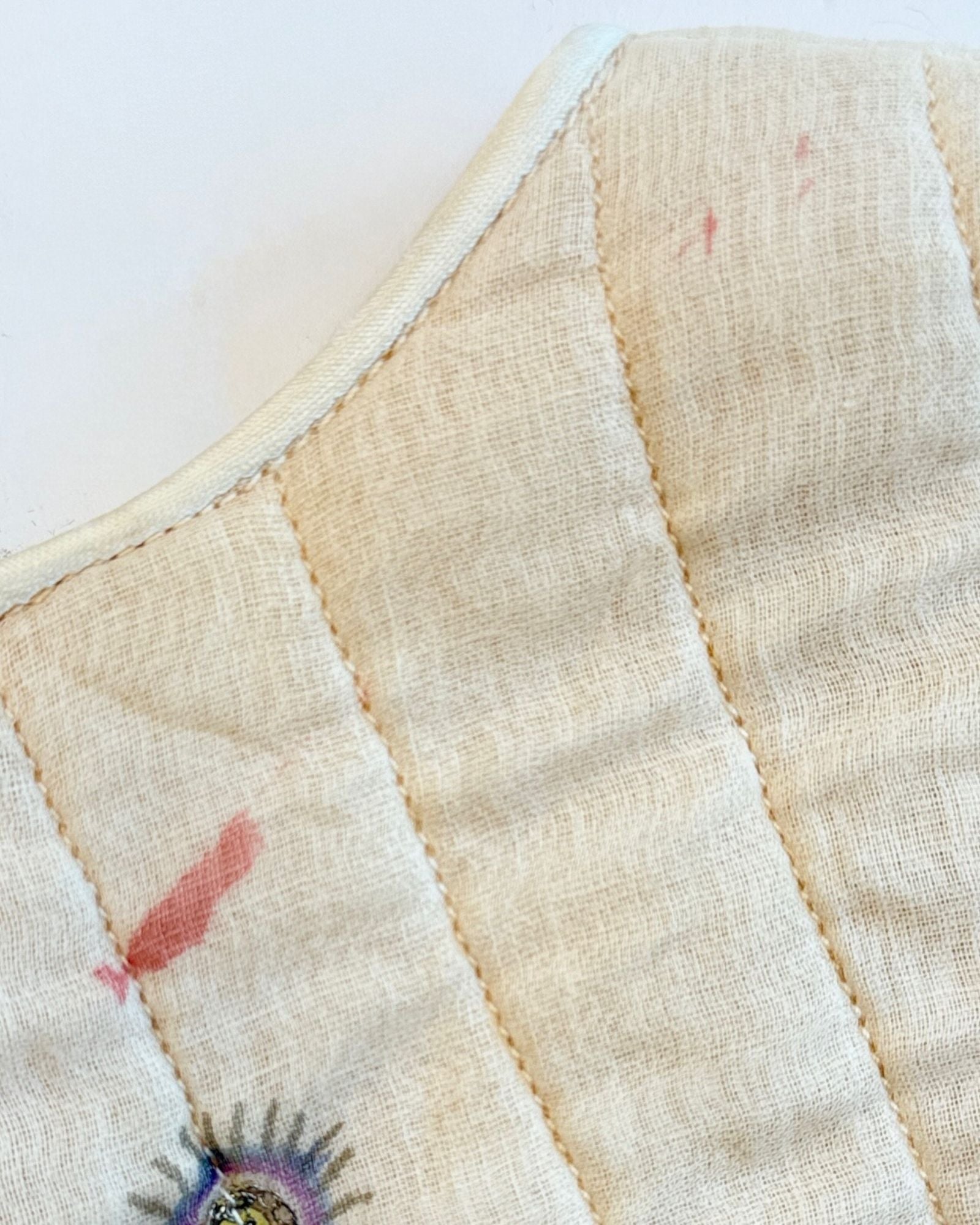 Lavender Cream Quilt Vest