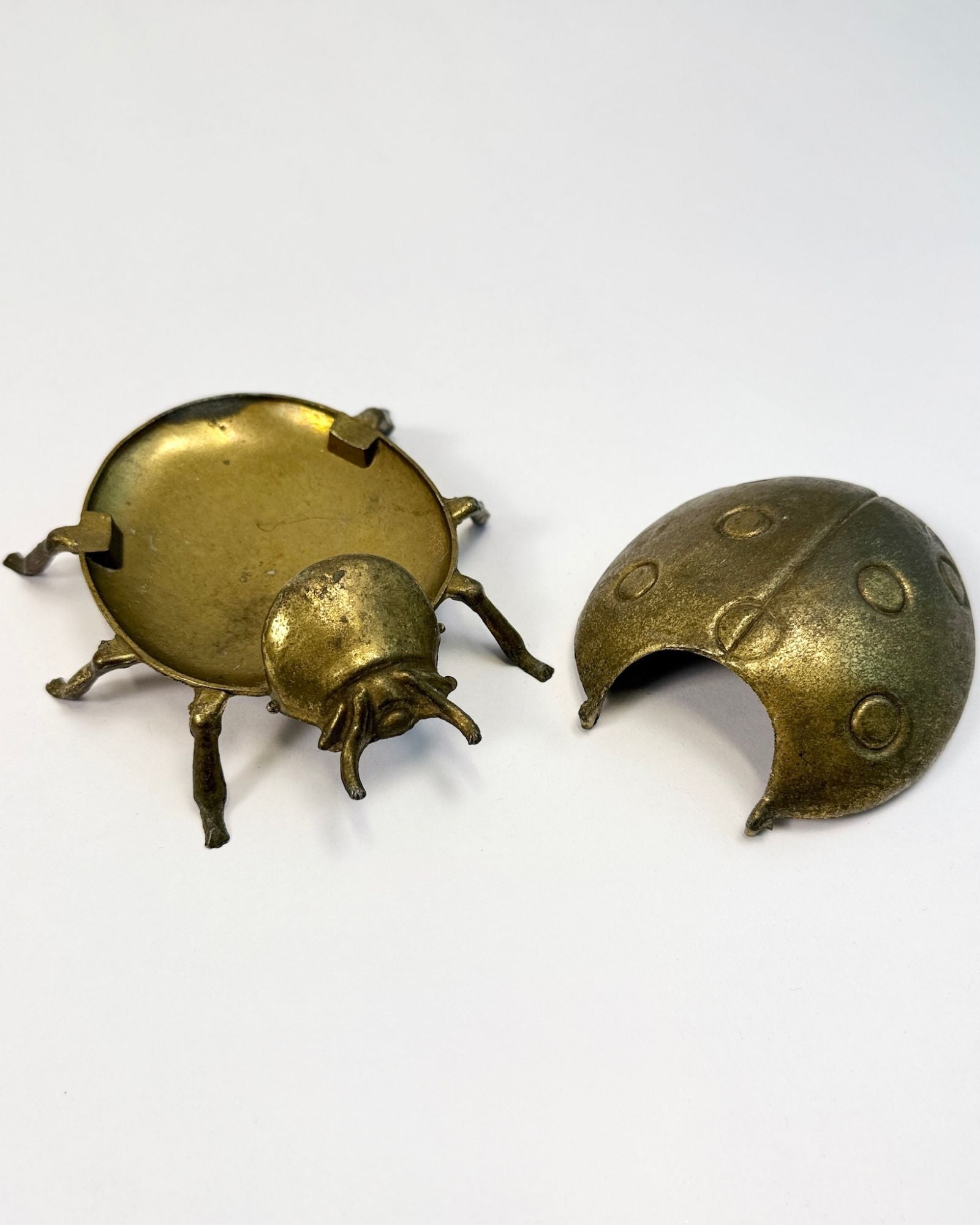 Brass Ladybug Trinket Box